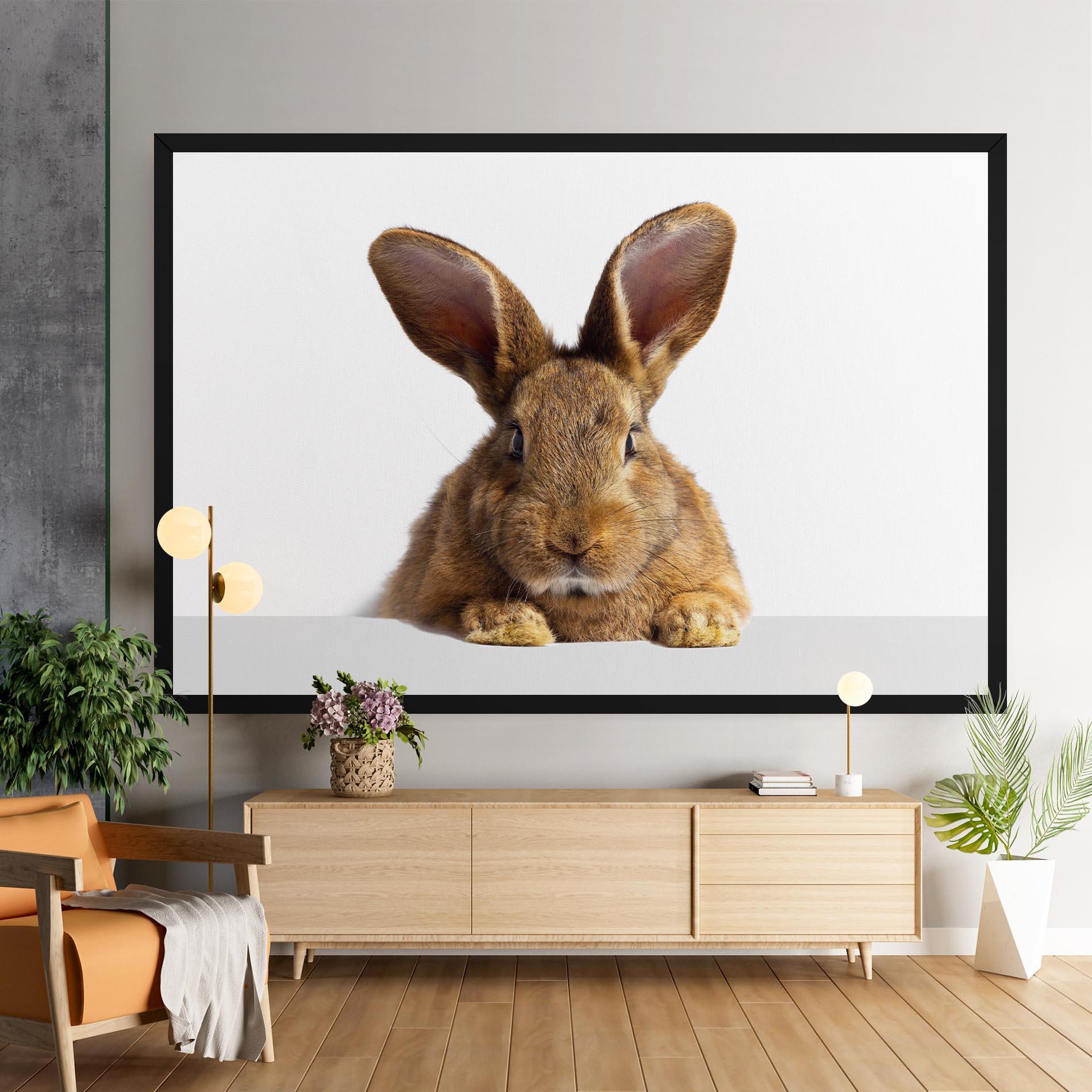 Tablou Canvas Brown Cute Bunny mockup 9