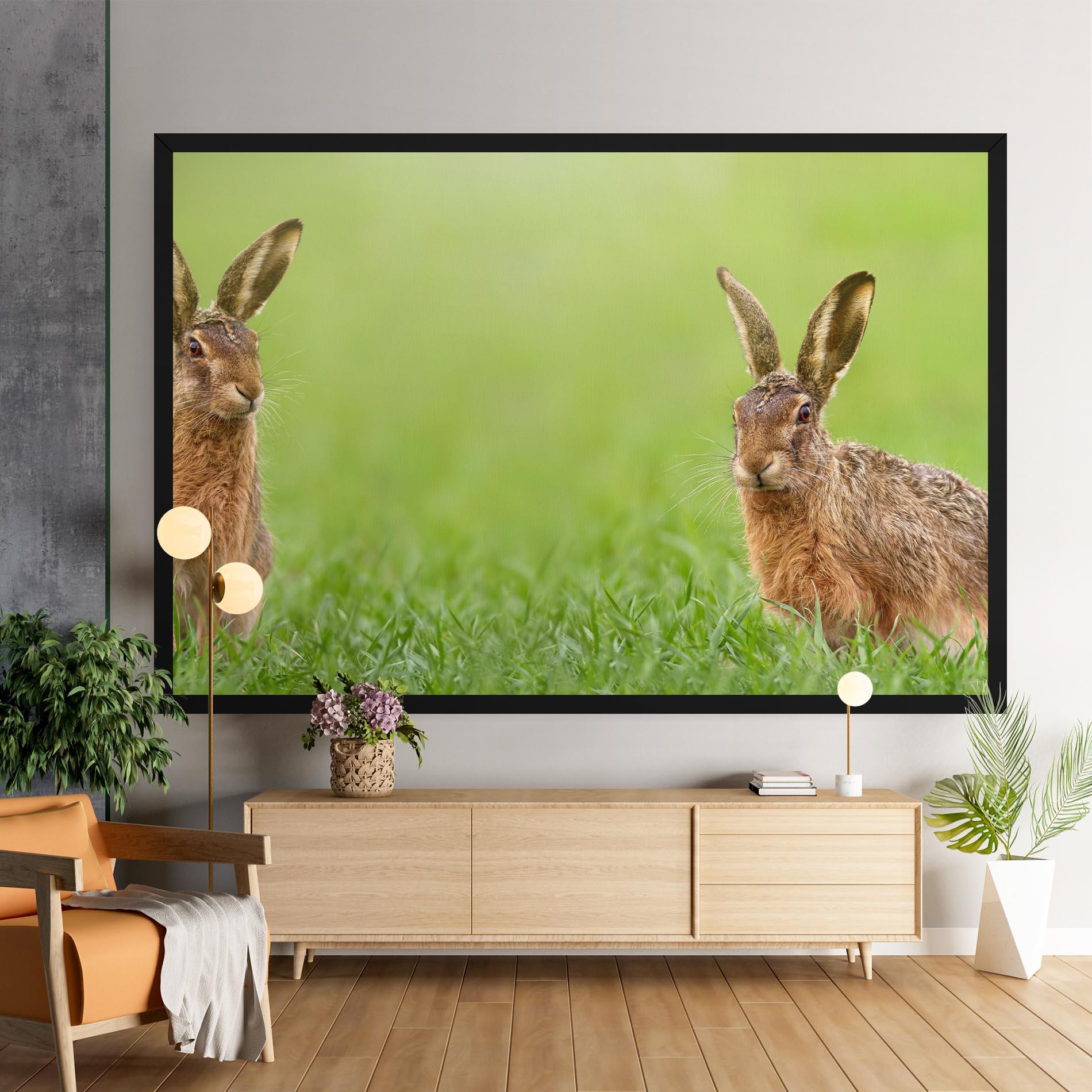 Tablou Canvas Brown Hares mockup 9