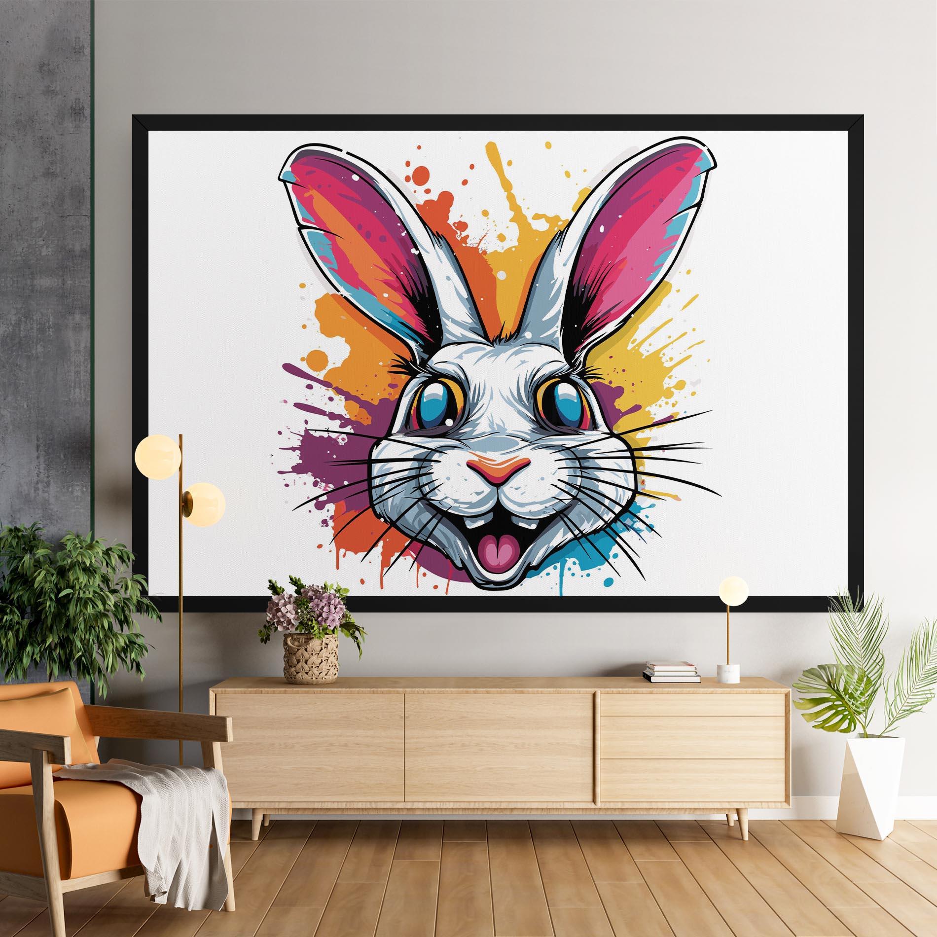 Tablou Canvas Crazy Bunny mockup 9