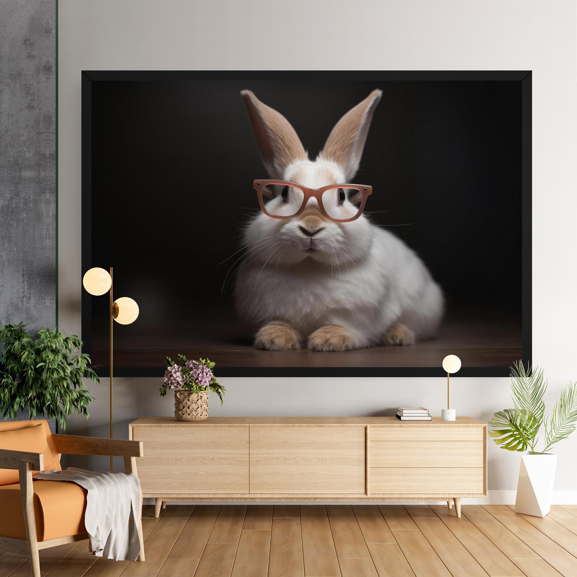 Tablou Canvas Eyeglasses Bunny mockup 9