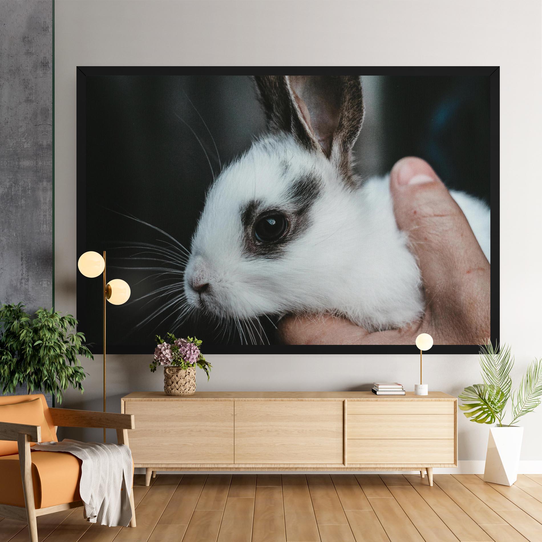 Tablou Canvas Holding Cute Bunny mockup 9