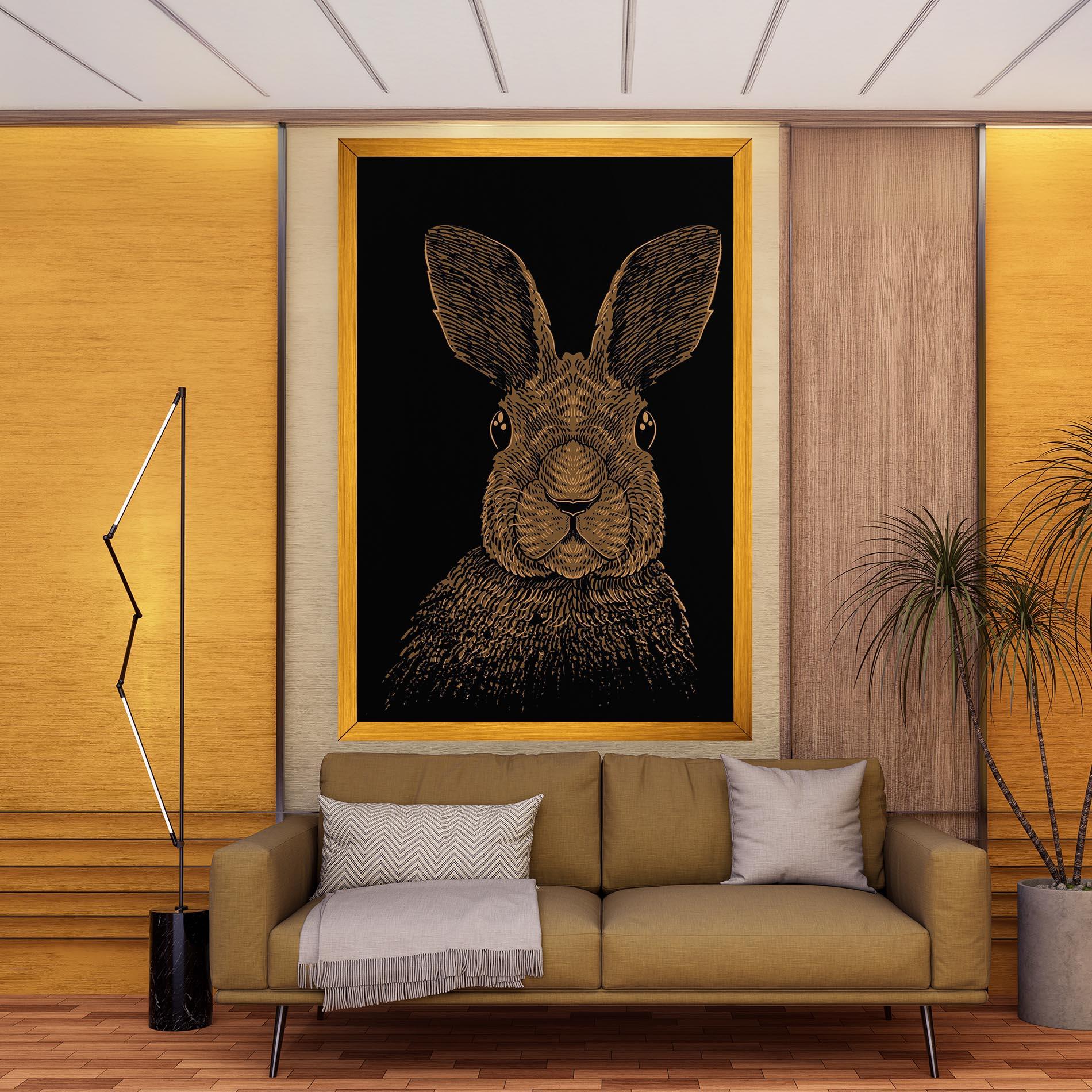 Tablou Canvas Brown Bunny mockup 9