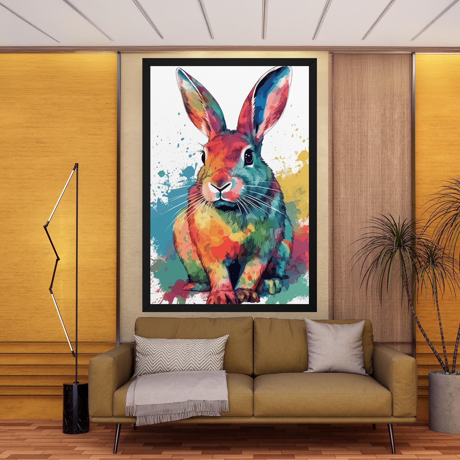 Tablou Canvas Brush Rabbit mockup 9