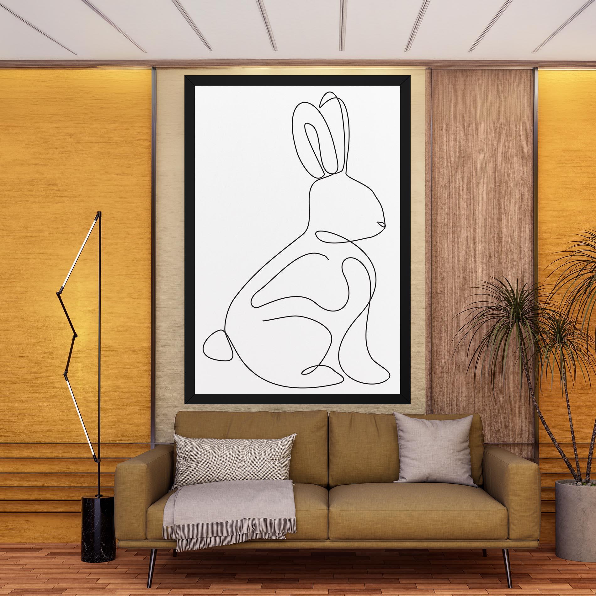 Tablou Canvas Cute Rabbit mockup 9