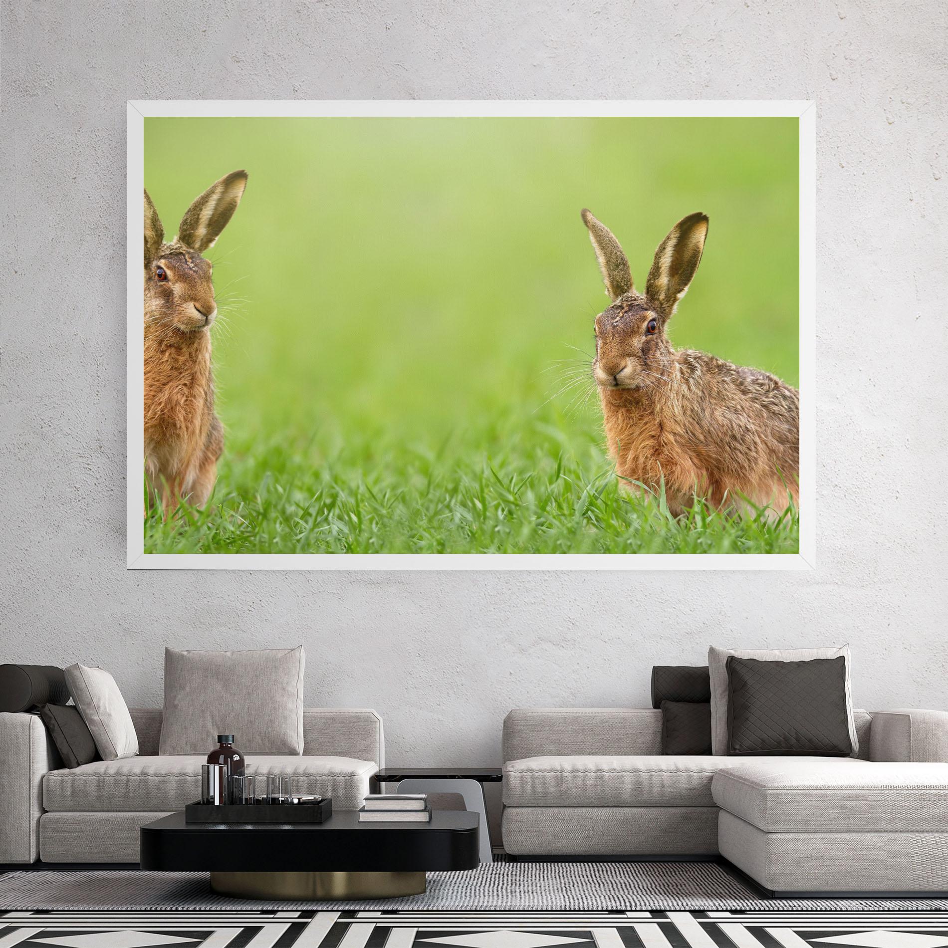 Tablou Canvas Brown Hares mockup 2