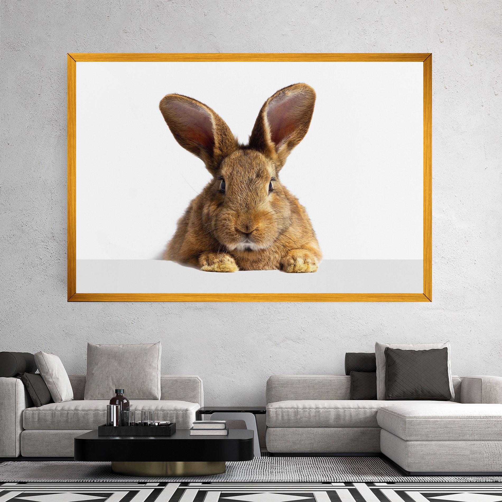 Tablou Canvas Brown Cute Bunny mockup 2