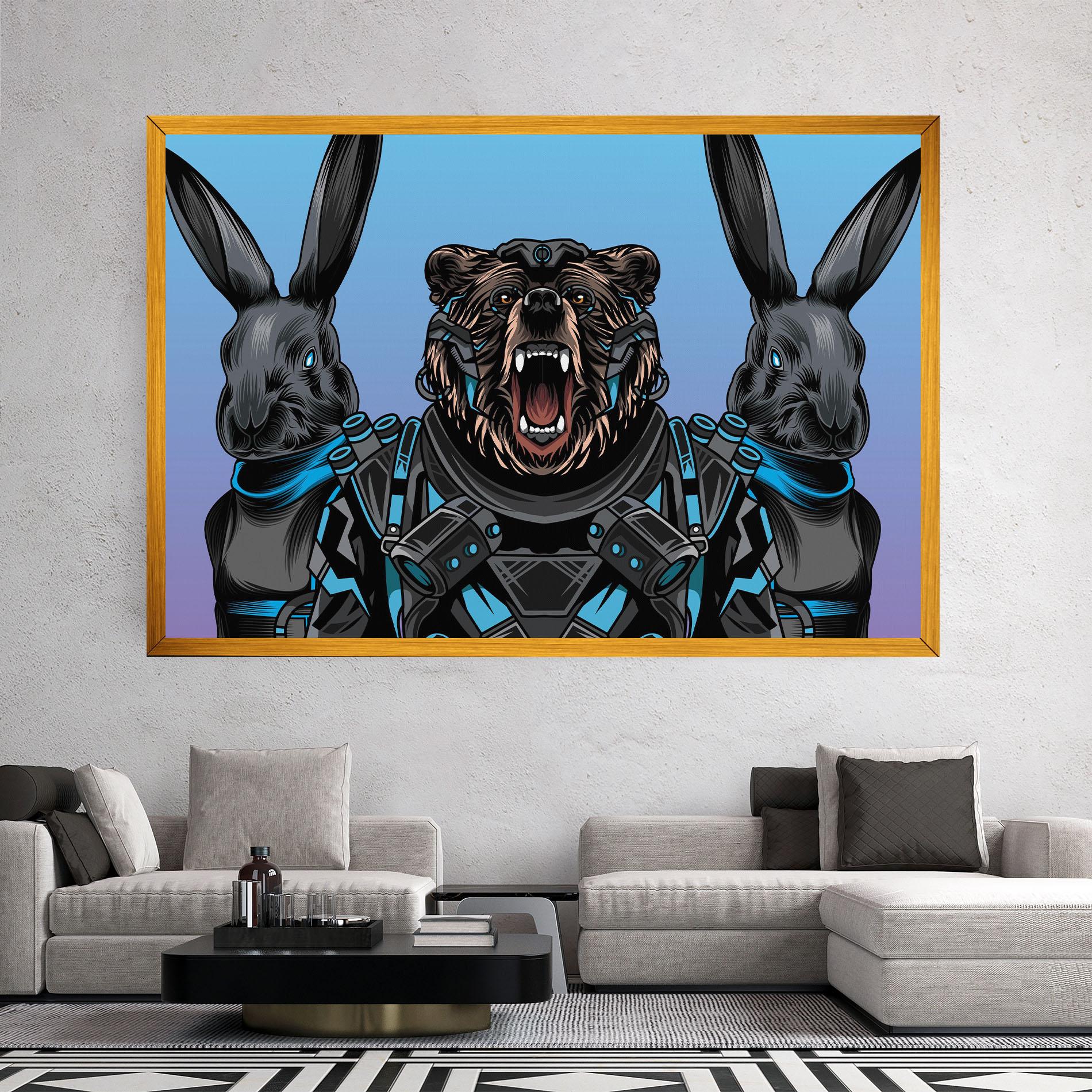 Tablou Canvas Bunny Bear mockup 2