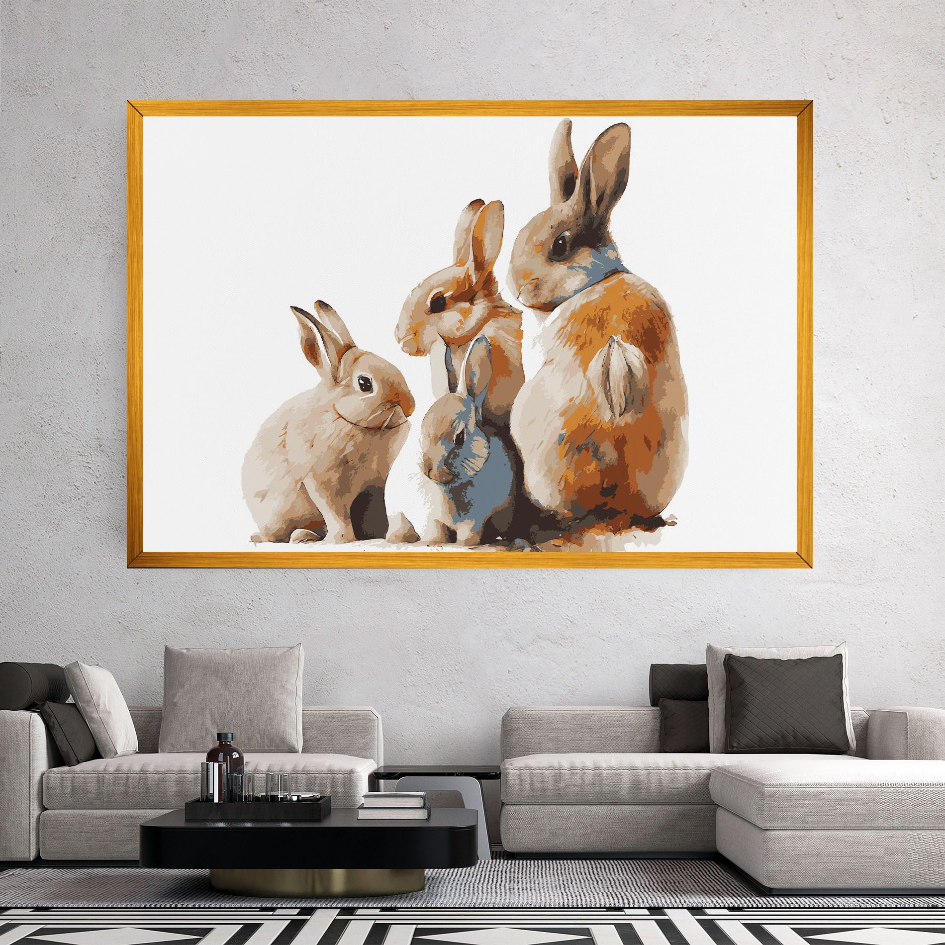 Bunny Family mockup 2