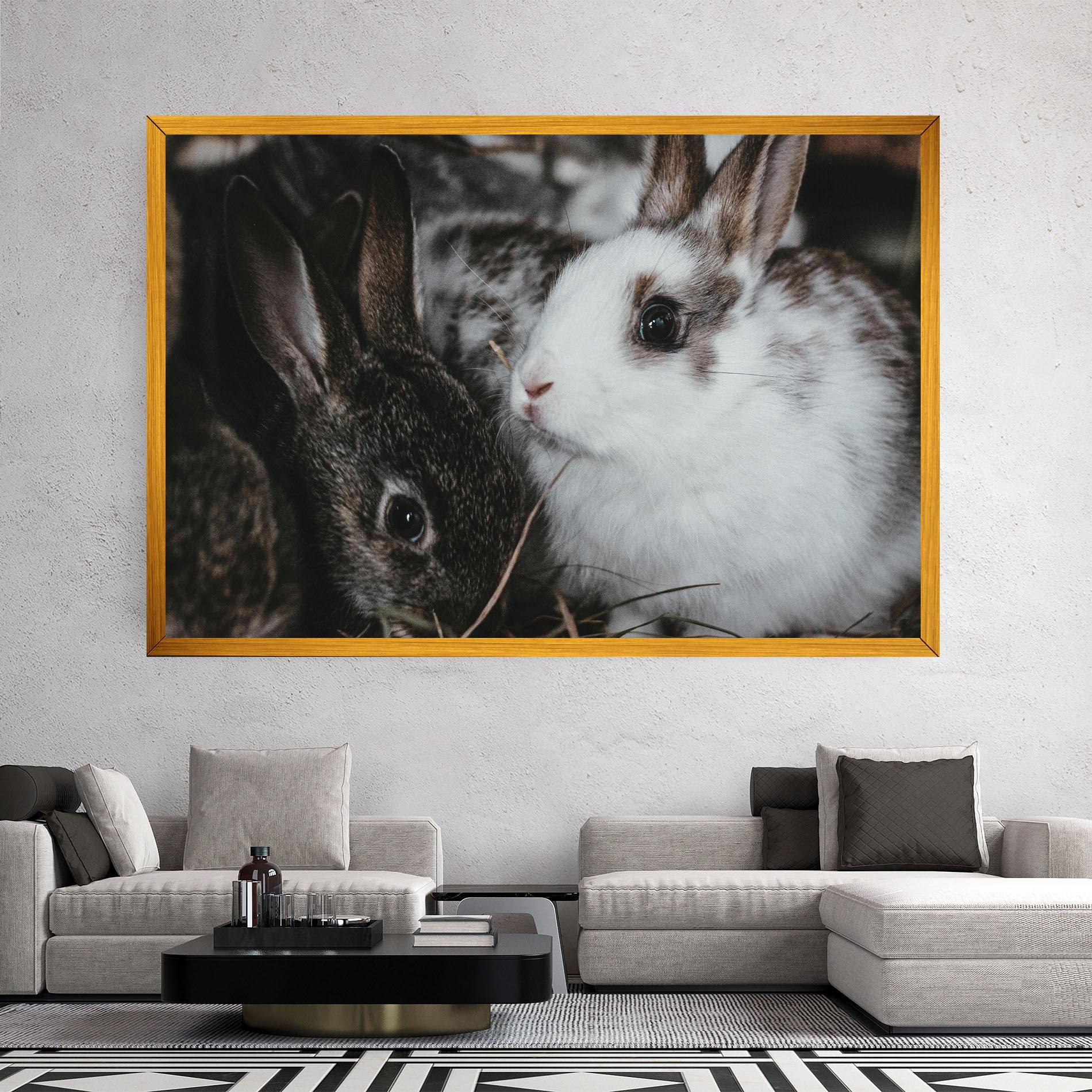 Tablou Canvas Cute Small Rabbit mockup 2