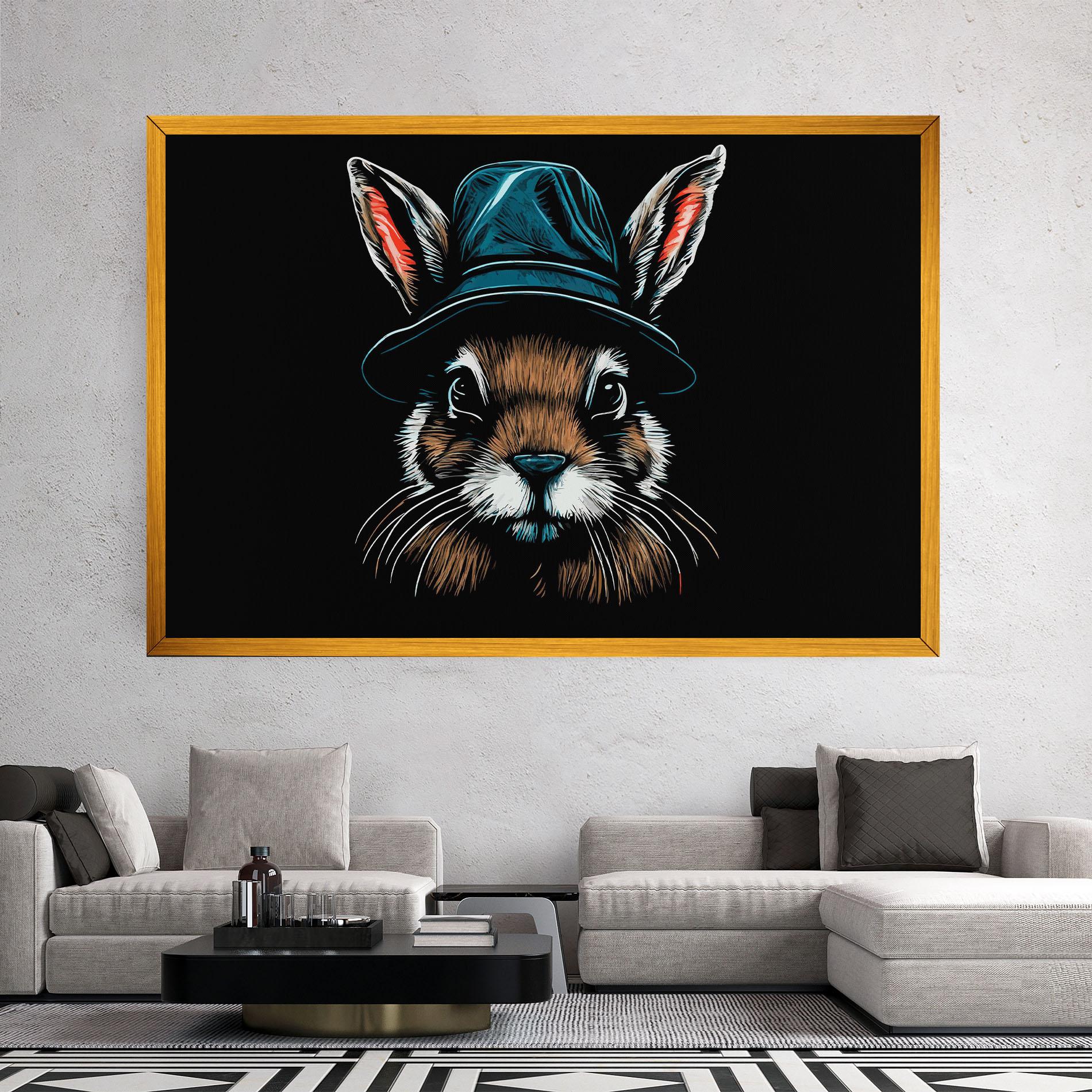 Tablou Canvas Hat Bunny mockup 2