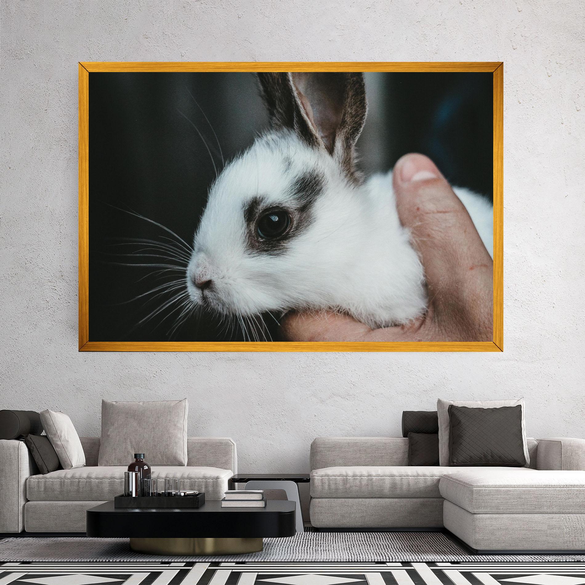 Tablou Canvas Holding Cute Bunny mockup 2