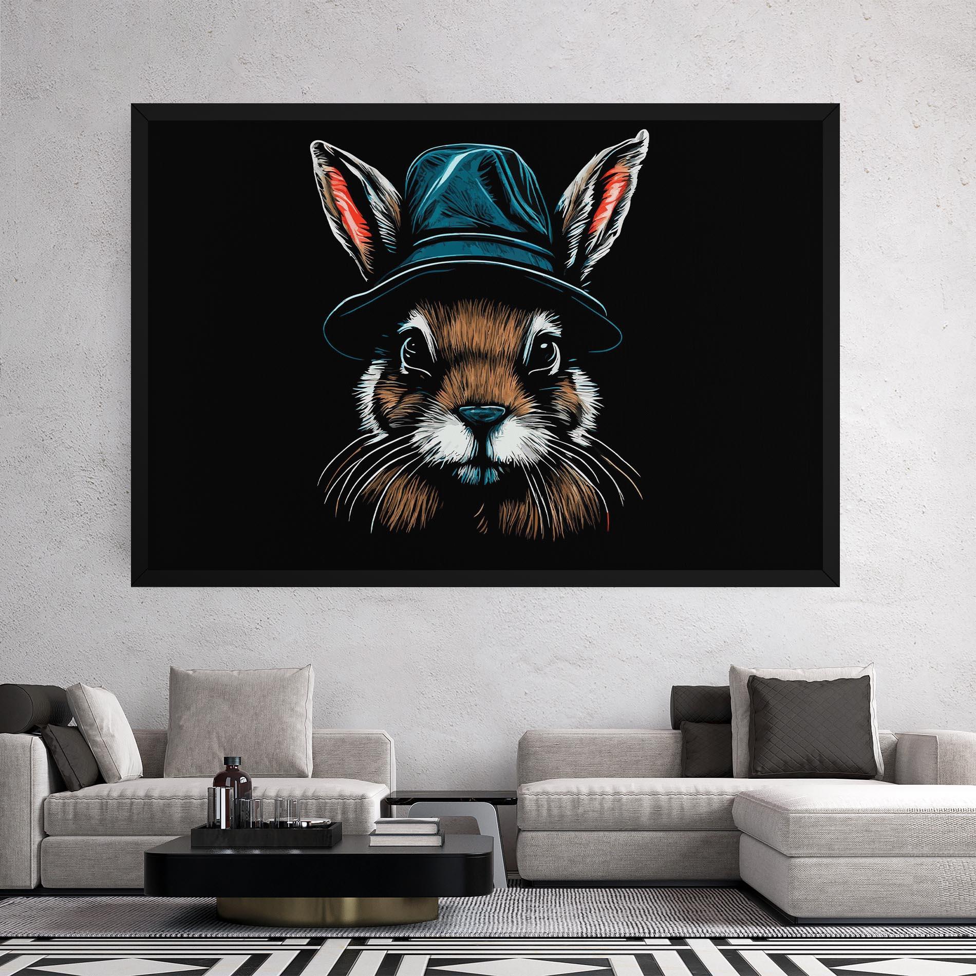 Tablou Canvas Hat Bunny mockup 2