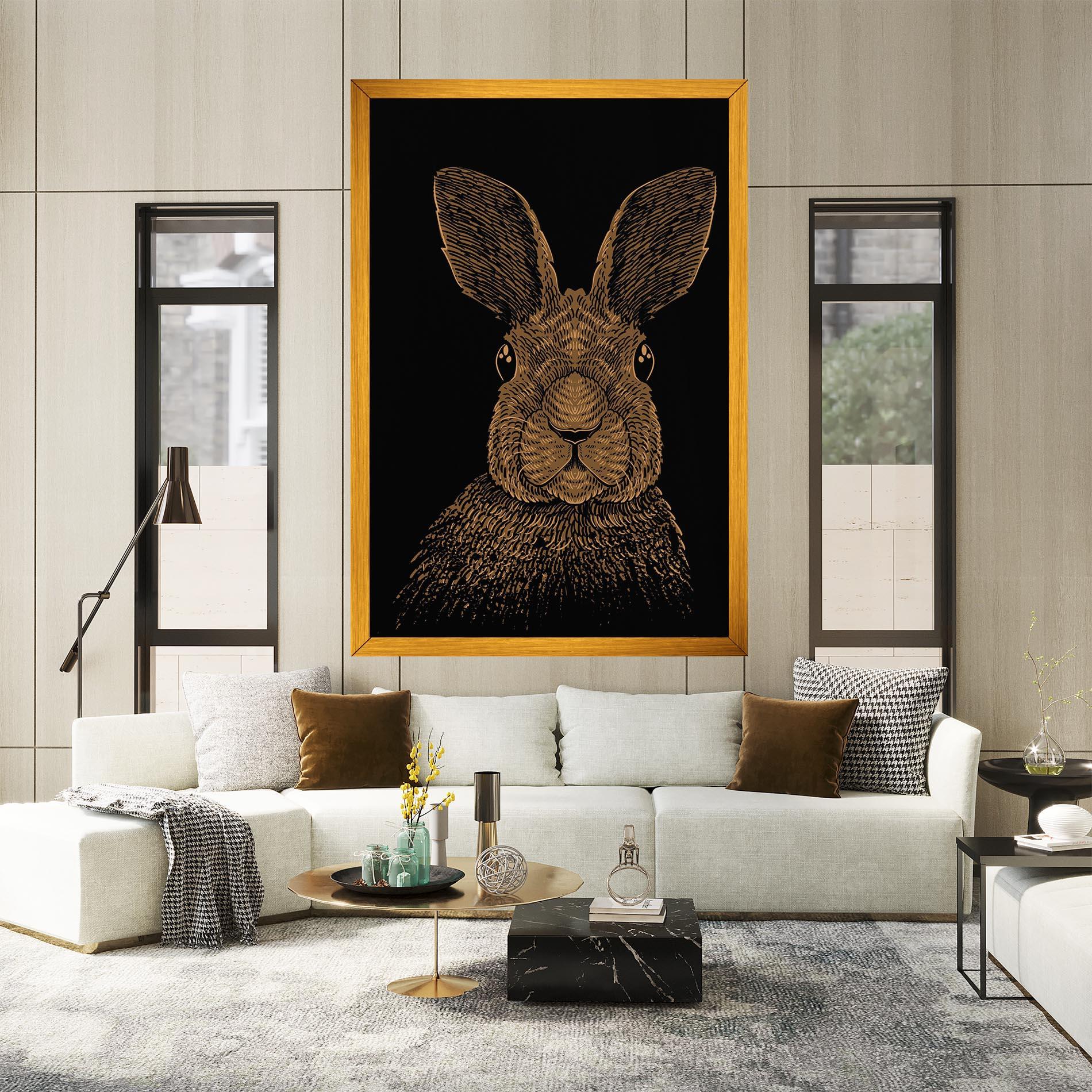 Tablou Canvas Brown Bunny mockup 2