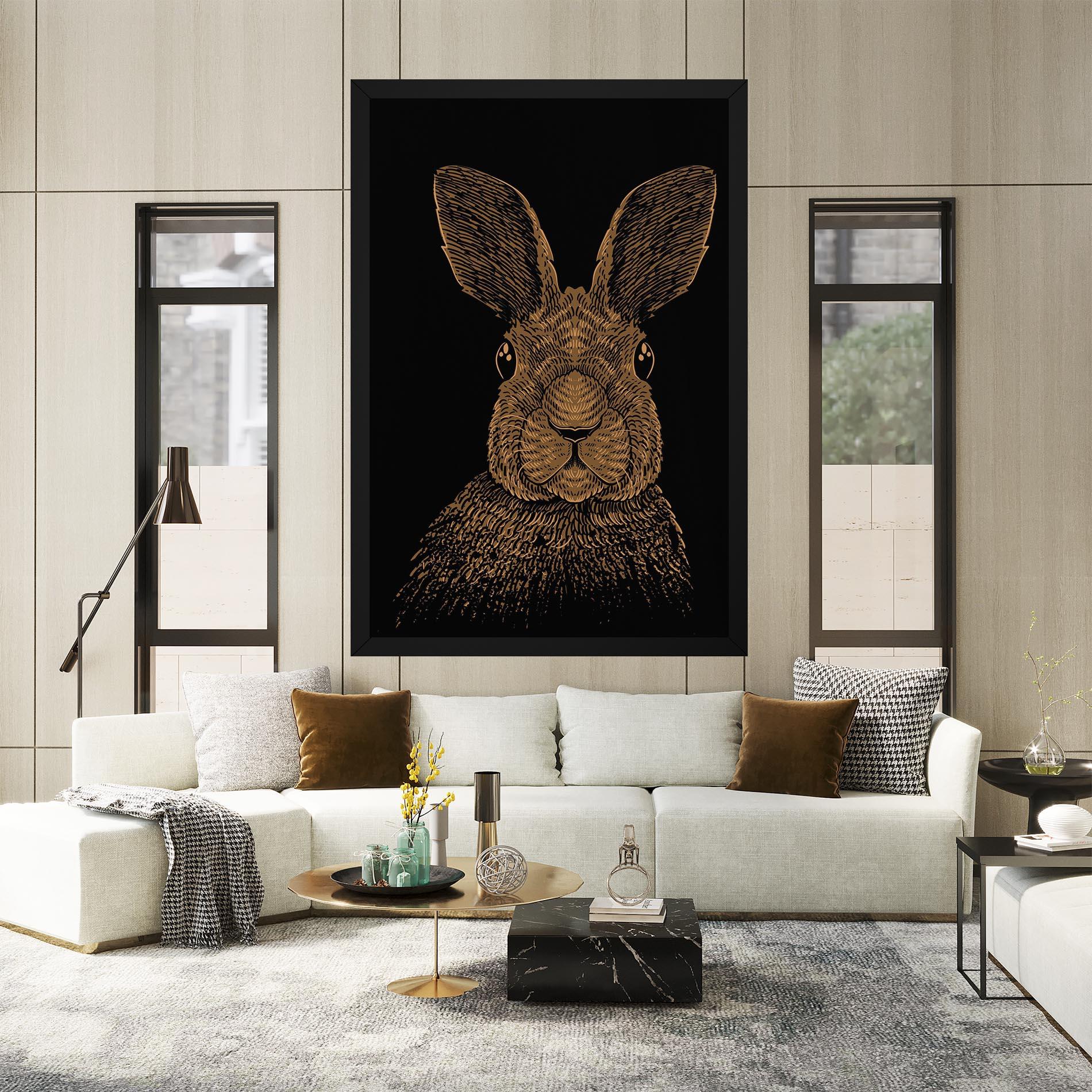 Tablou Canvas Brown Bunny mockup 2