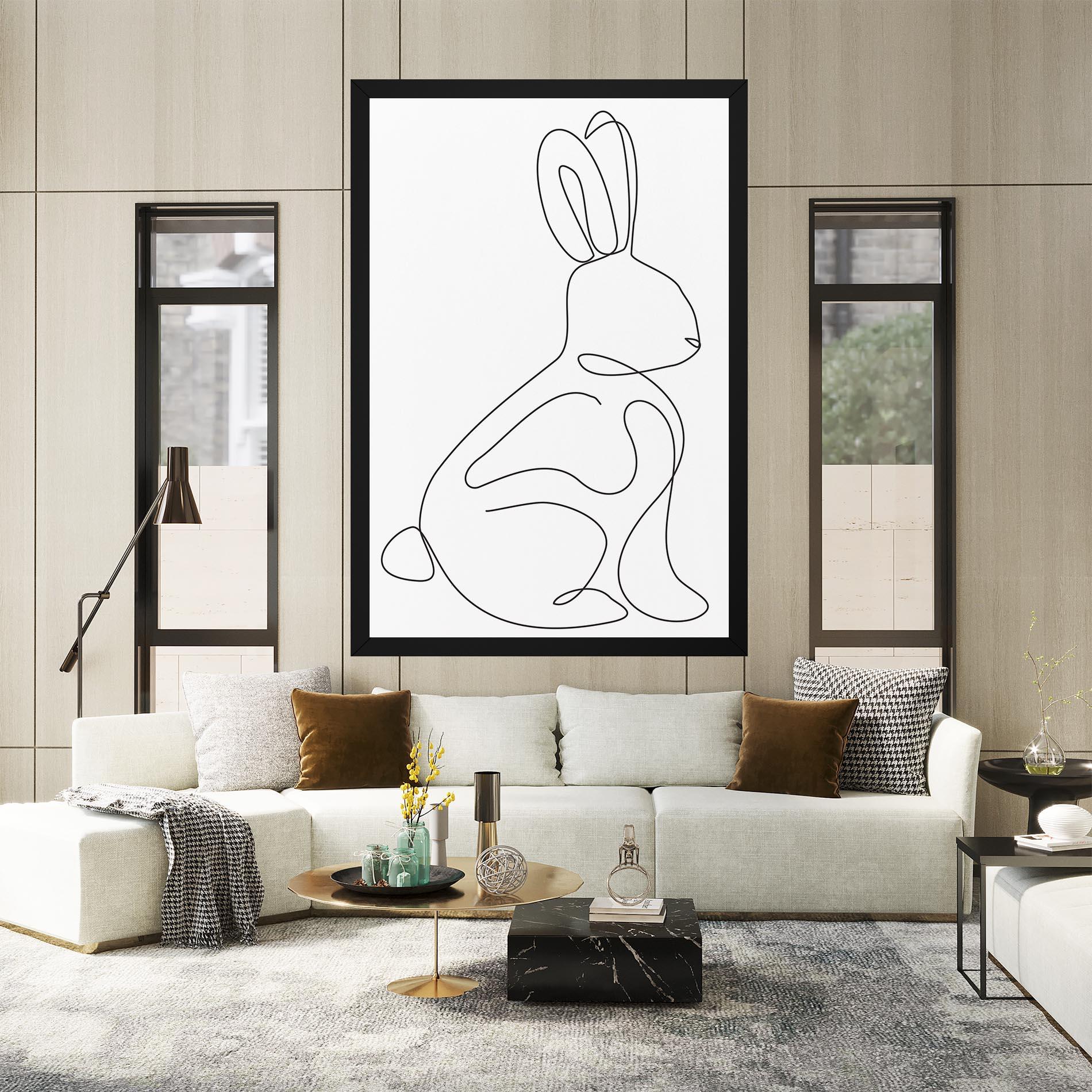 Tablou Canvas Cute Rabbit mockup 2