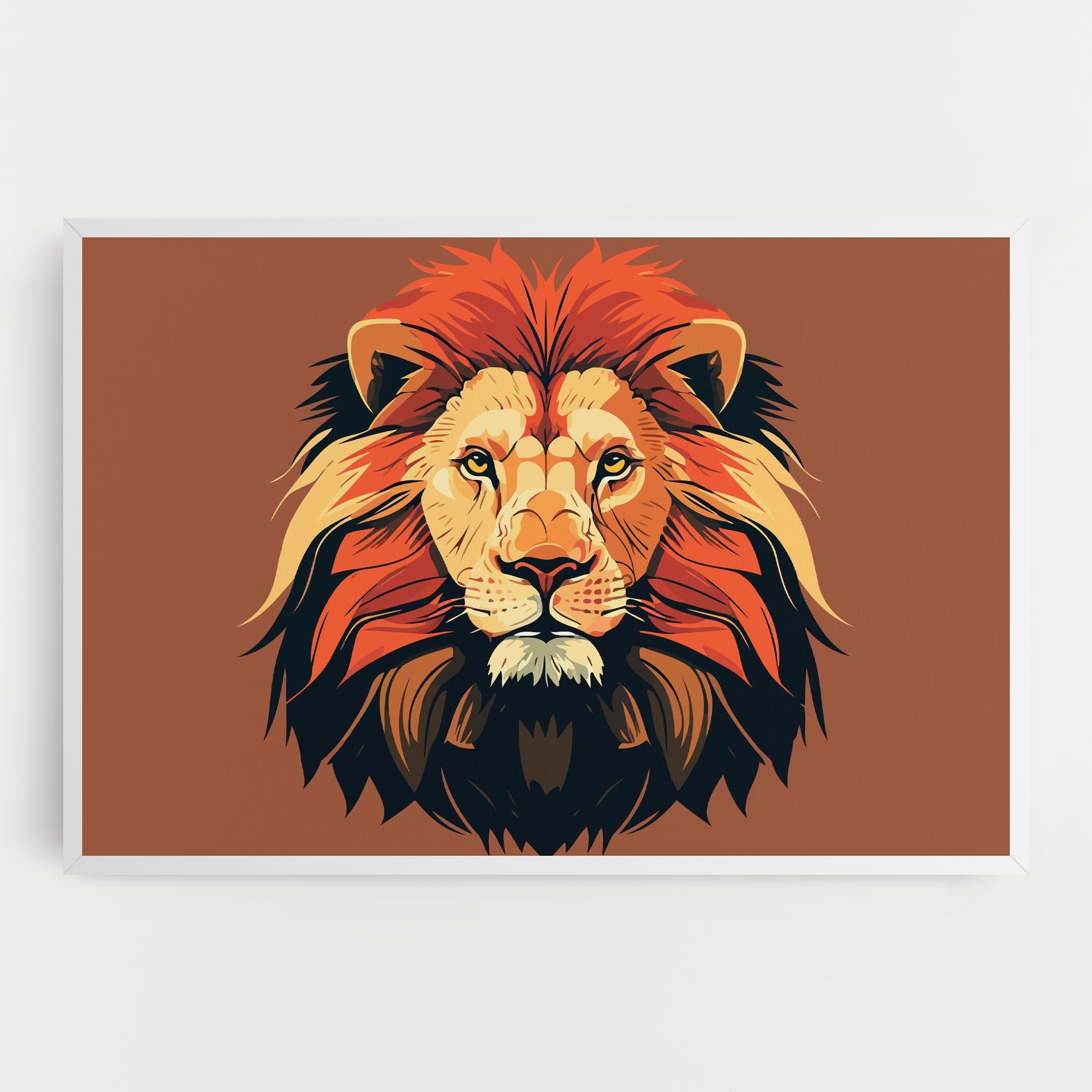 Tablou Canvas African Lion mockup 0
