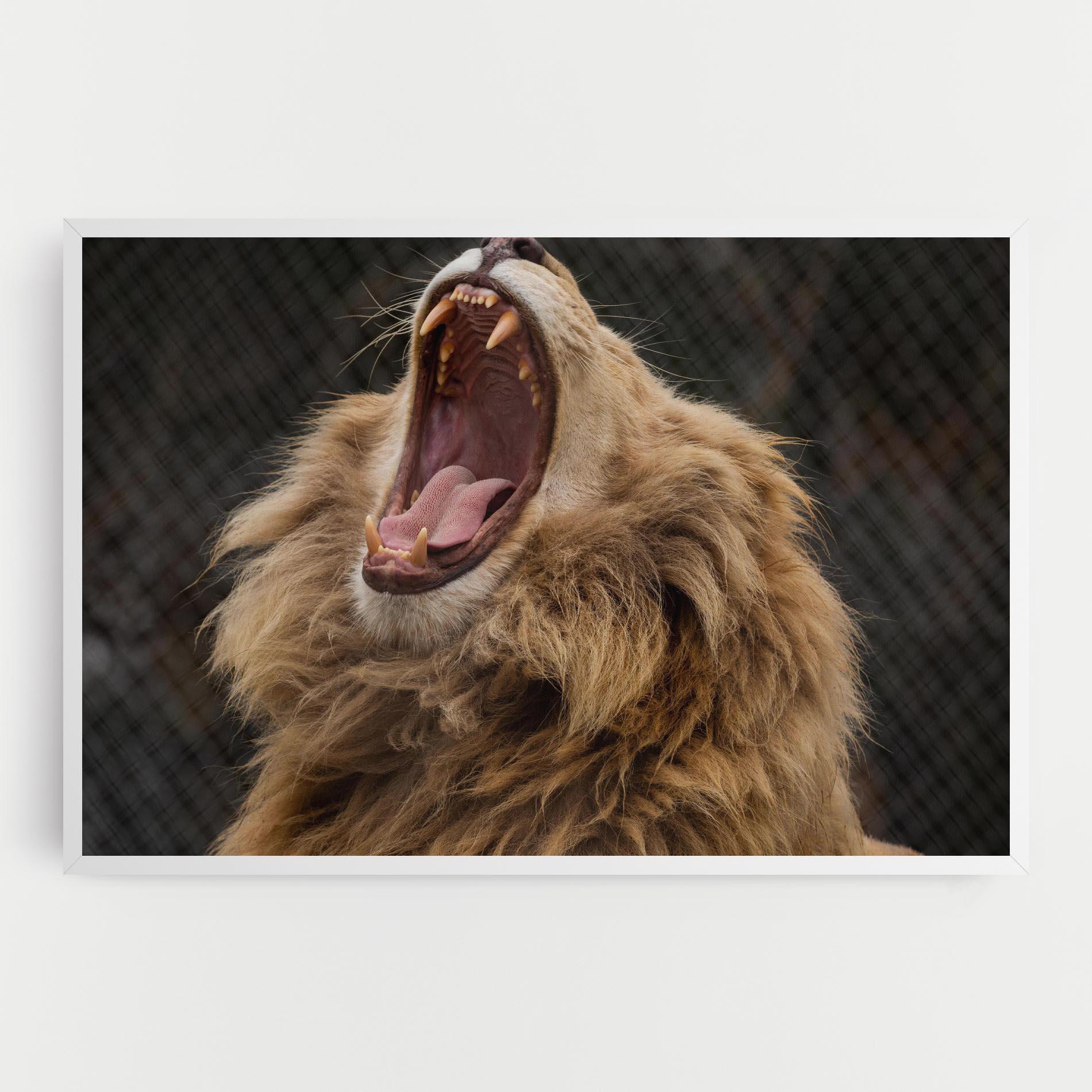 Tablou Canvas Angry Lion mockup 0