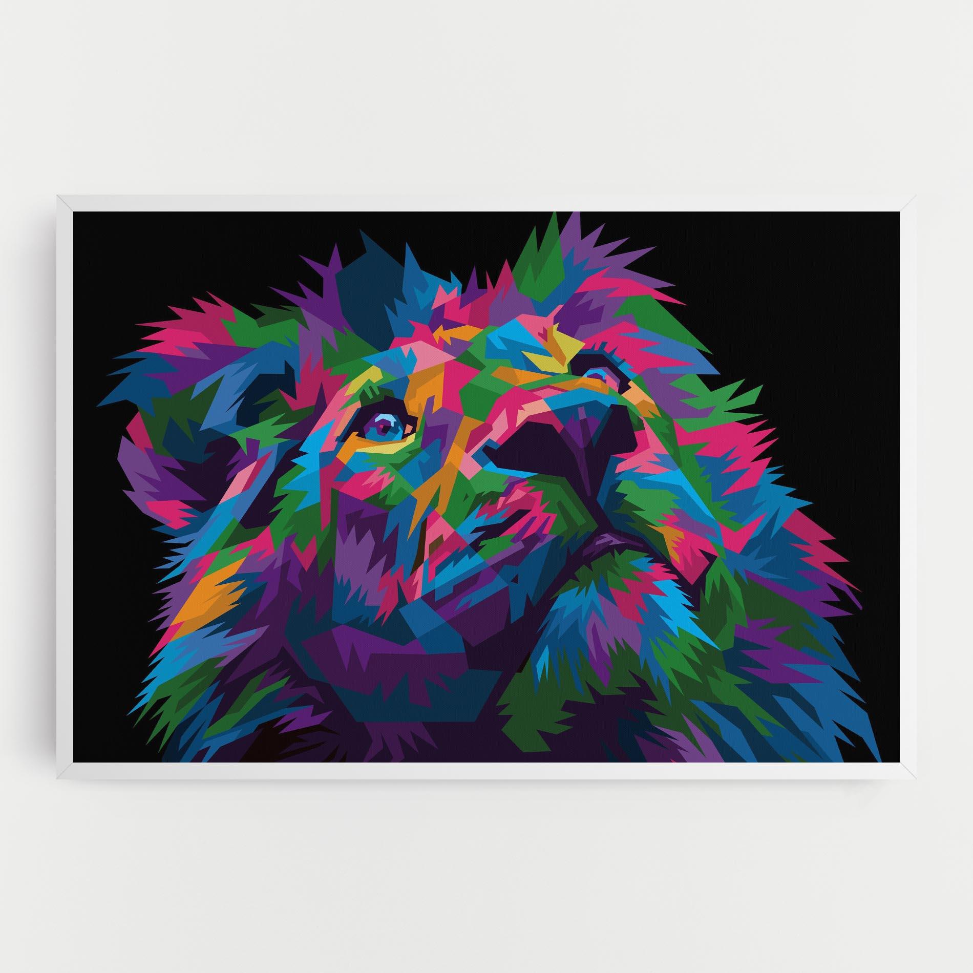 Tablou Canvas Cute Color Lion mockup 0