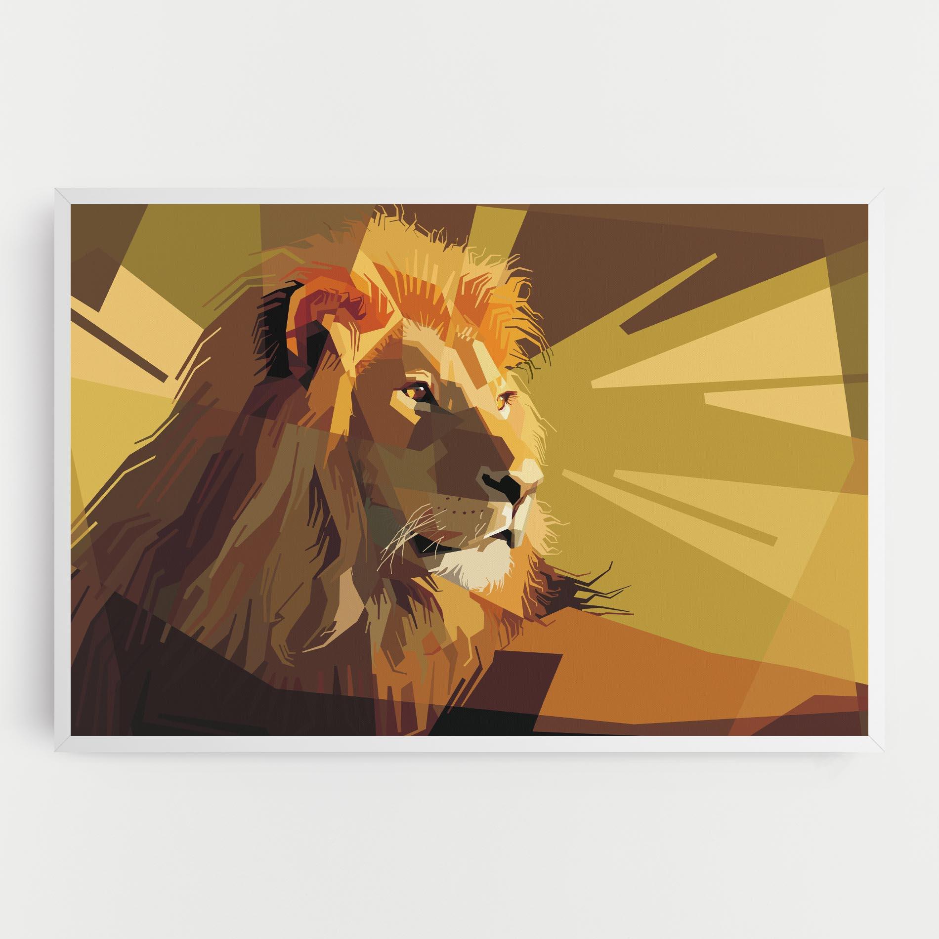 Tablou Canvas Lion Art mockup 0