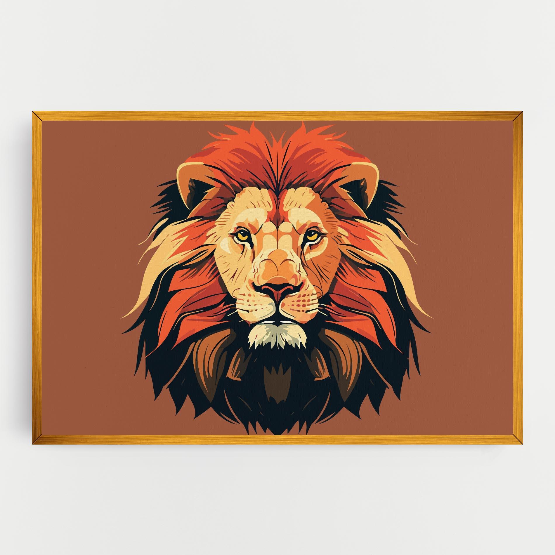 Tablou Canvas African Lion mockup 0