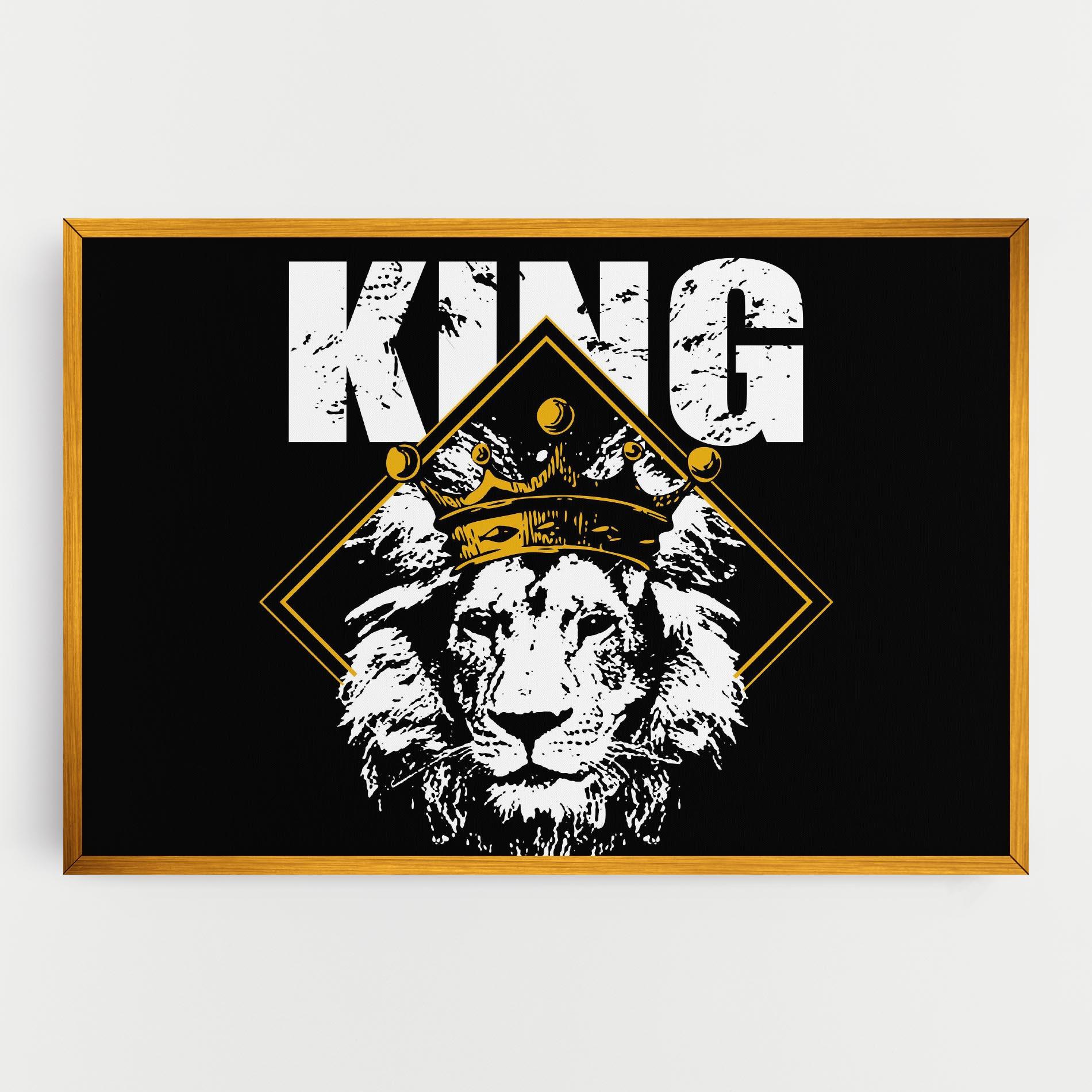 Tablou Canvas Jungle King mockup 0