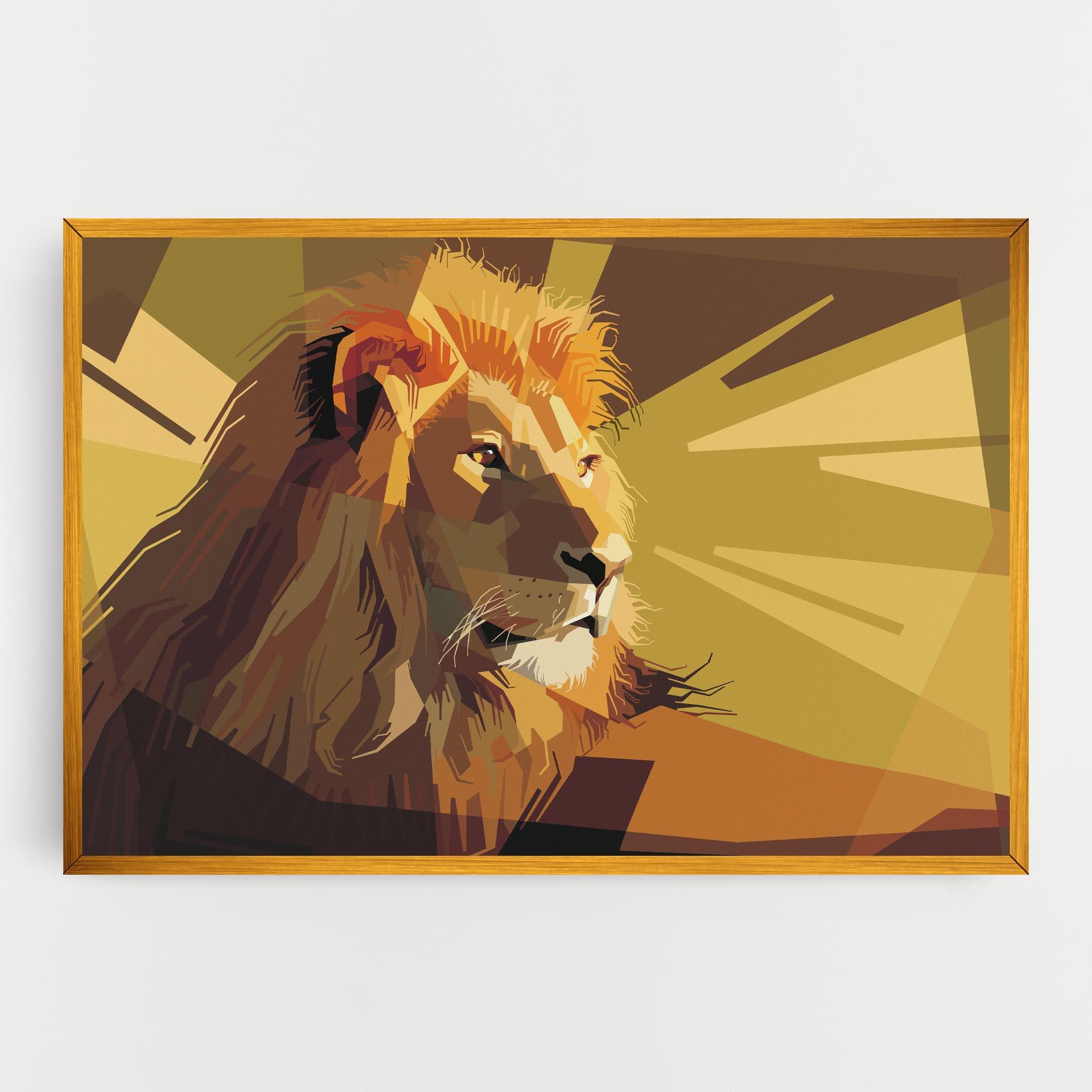 Tablou Canvas Lion Art mockup 0