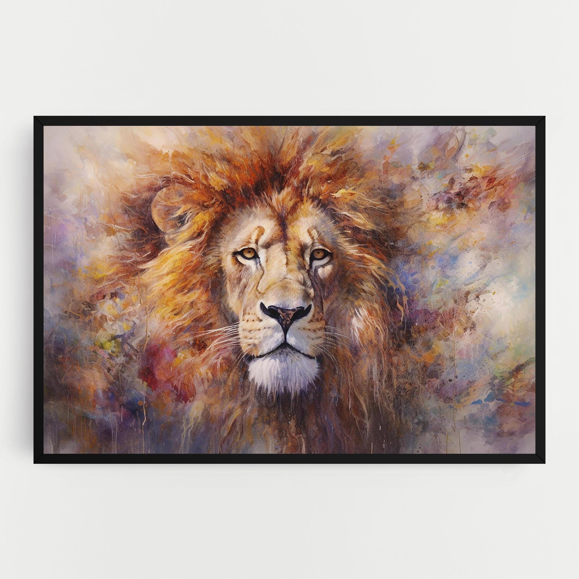 Tablou Canvas Abstract Lion Head mockup 0