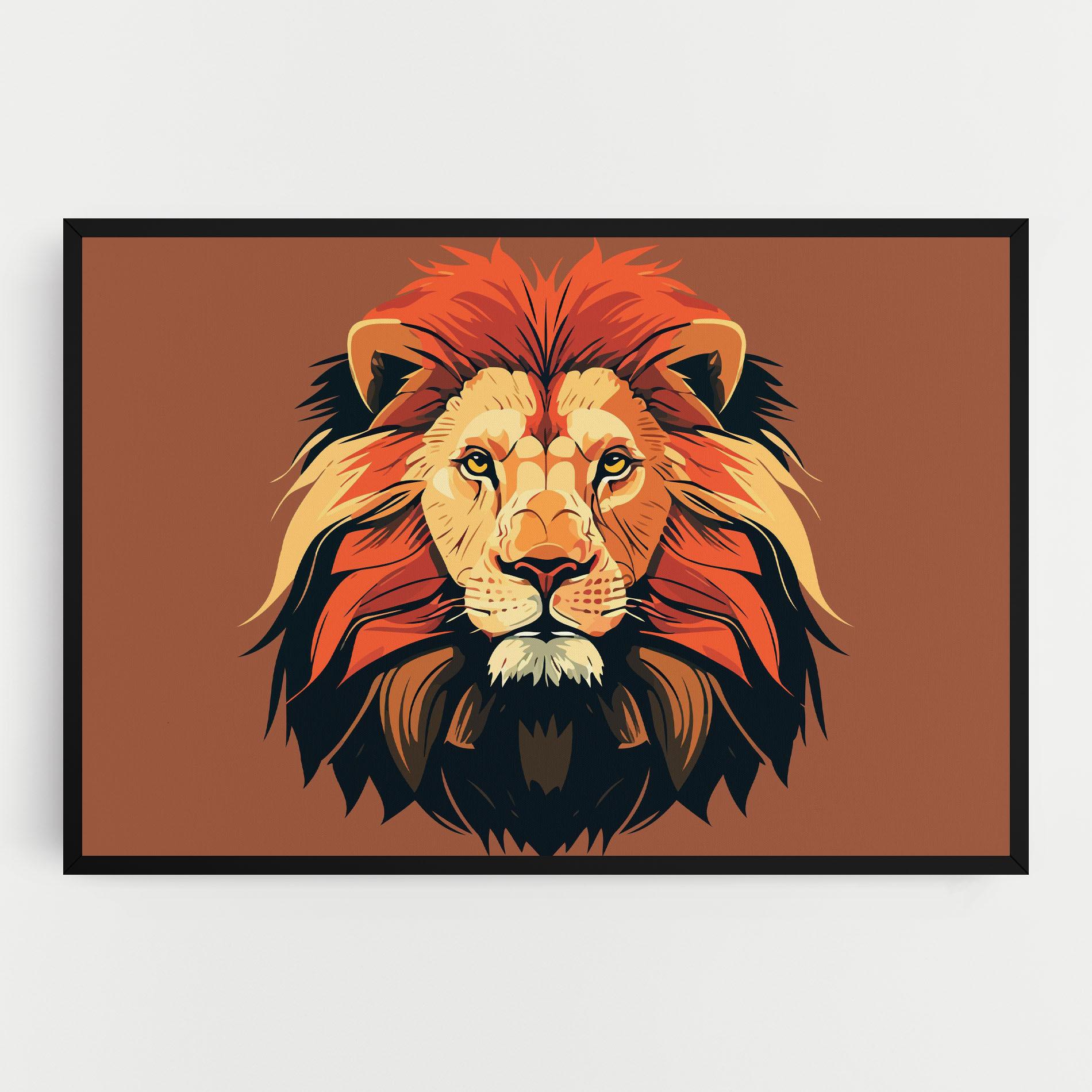 Tablou Canvas African Lion mockup 0