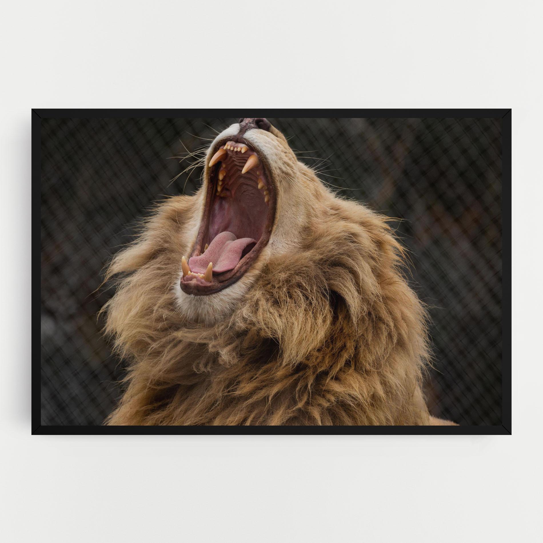 Tablou Canvas Angry Lion mockup 0