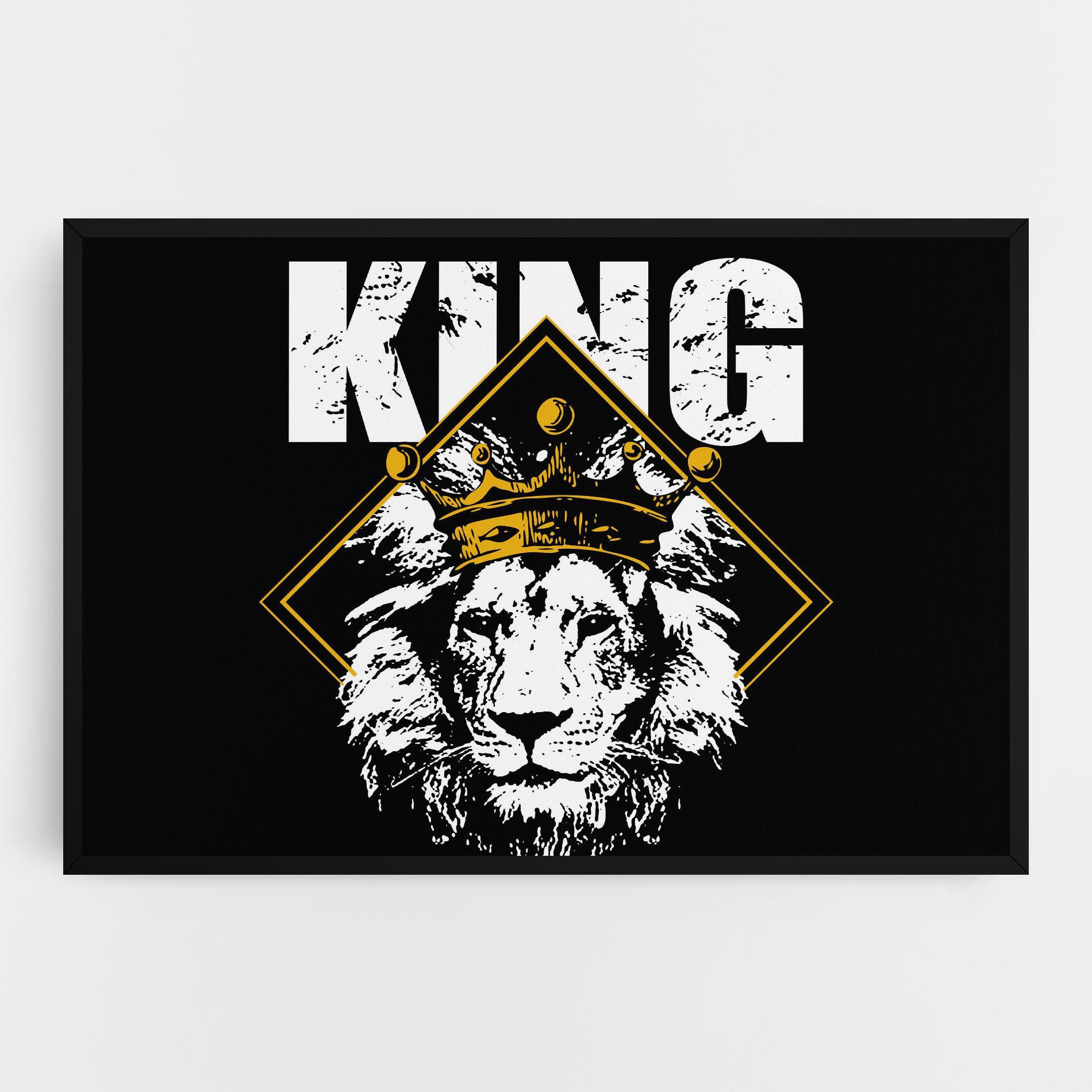 Tablou Canvas Jungle King mockup 0