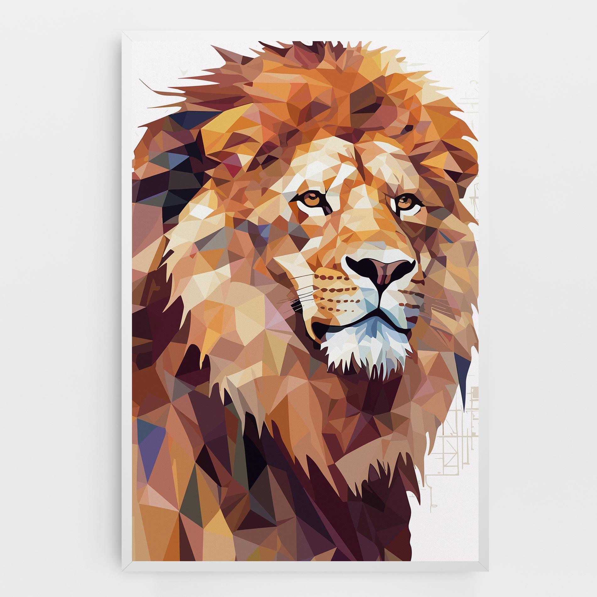 Tablou Canvas Artistic Lion Head mockup 0