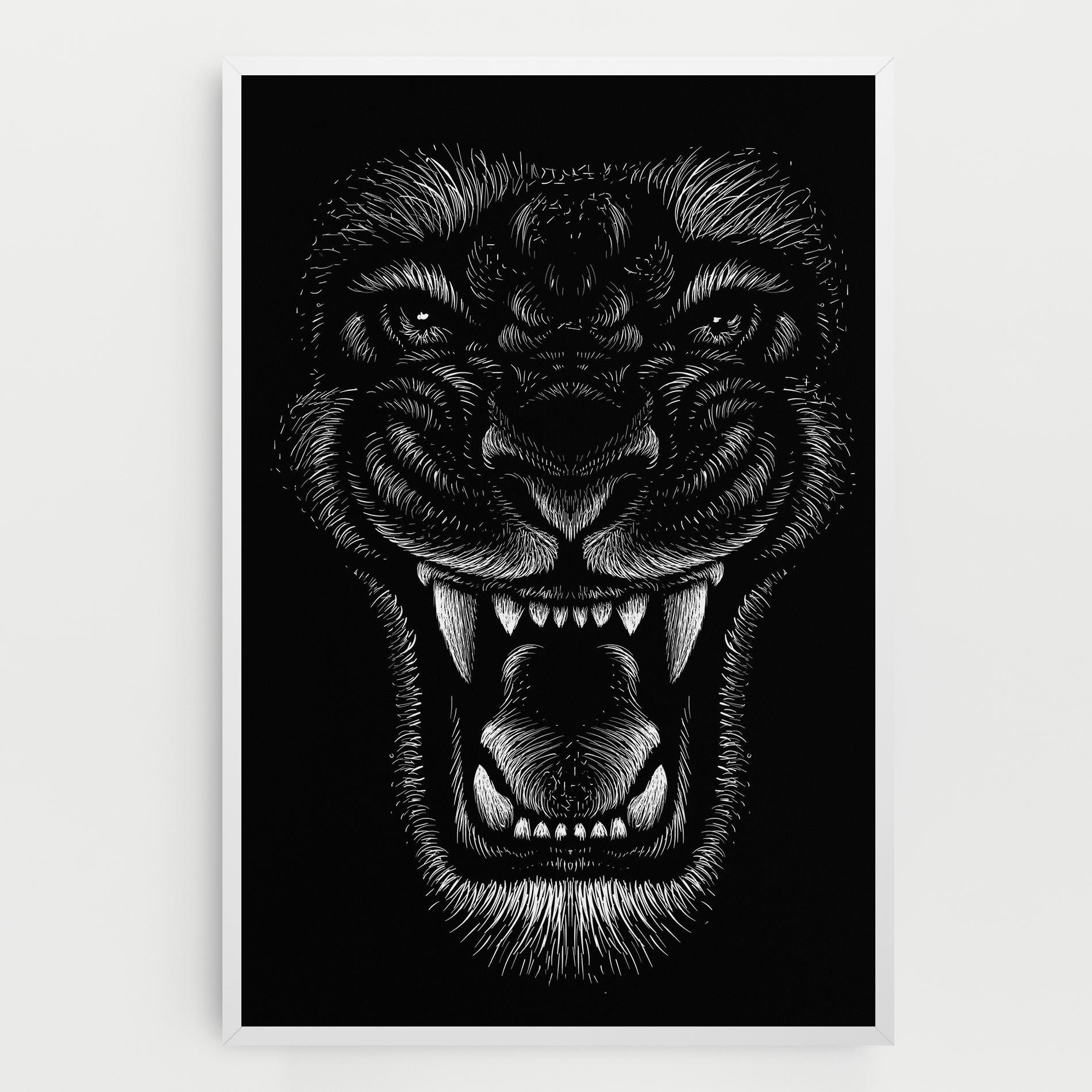 Tablou Canvas Lion Bite mockup 0