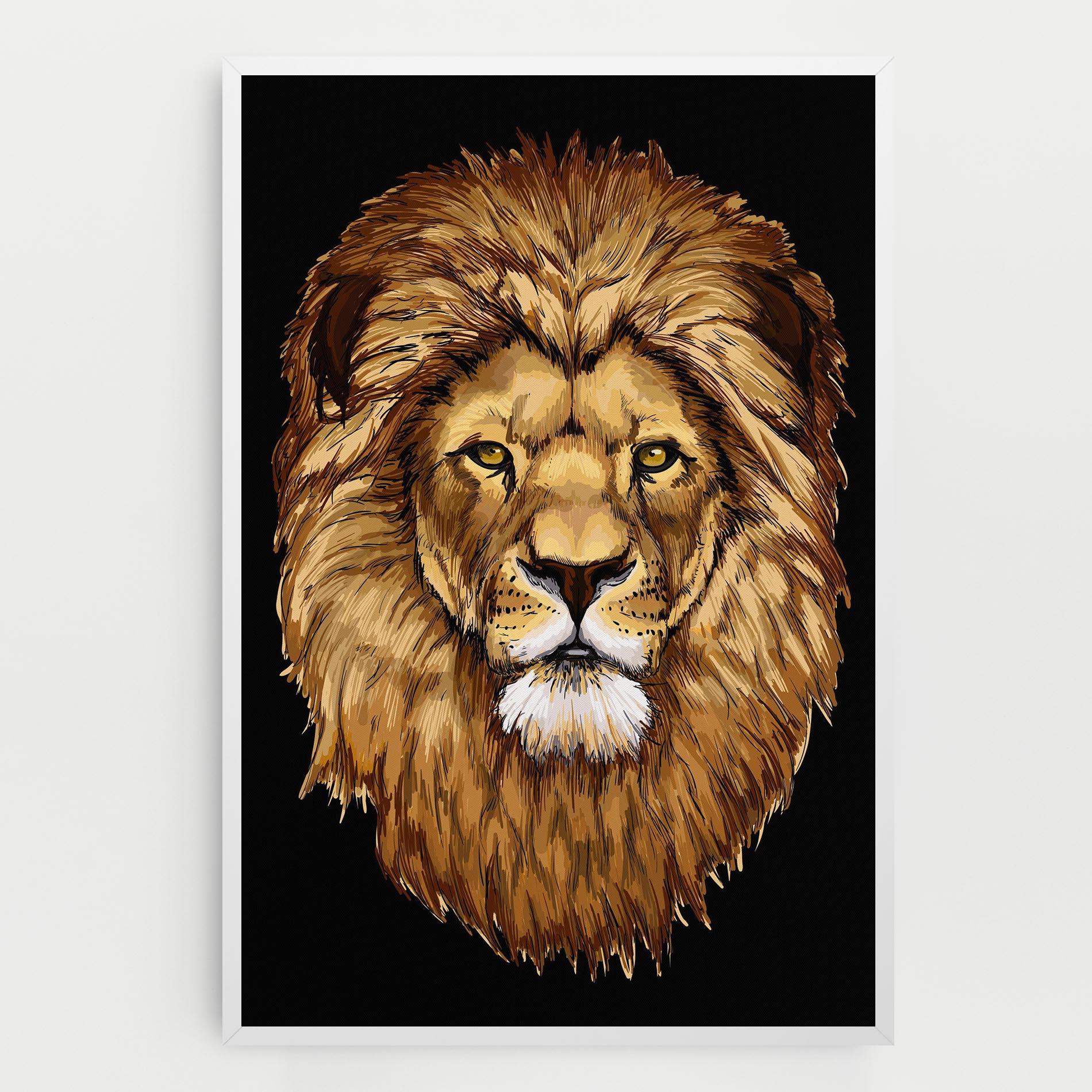 Tablou Canvas Lion Head mockup 0