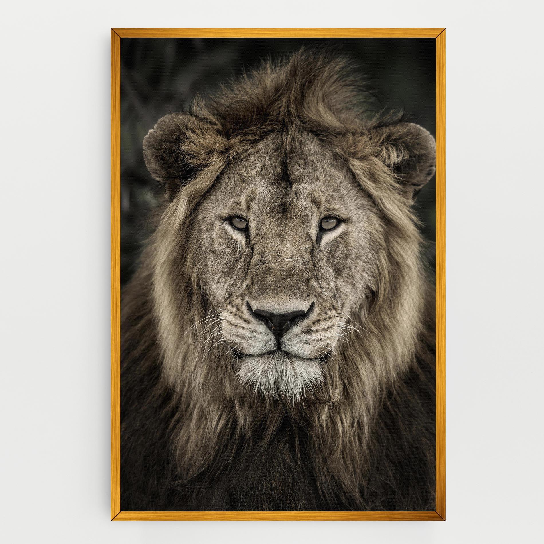 Tablou Canvas Lion Close Up mockup 0