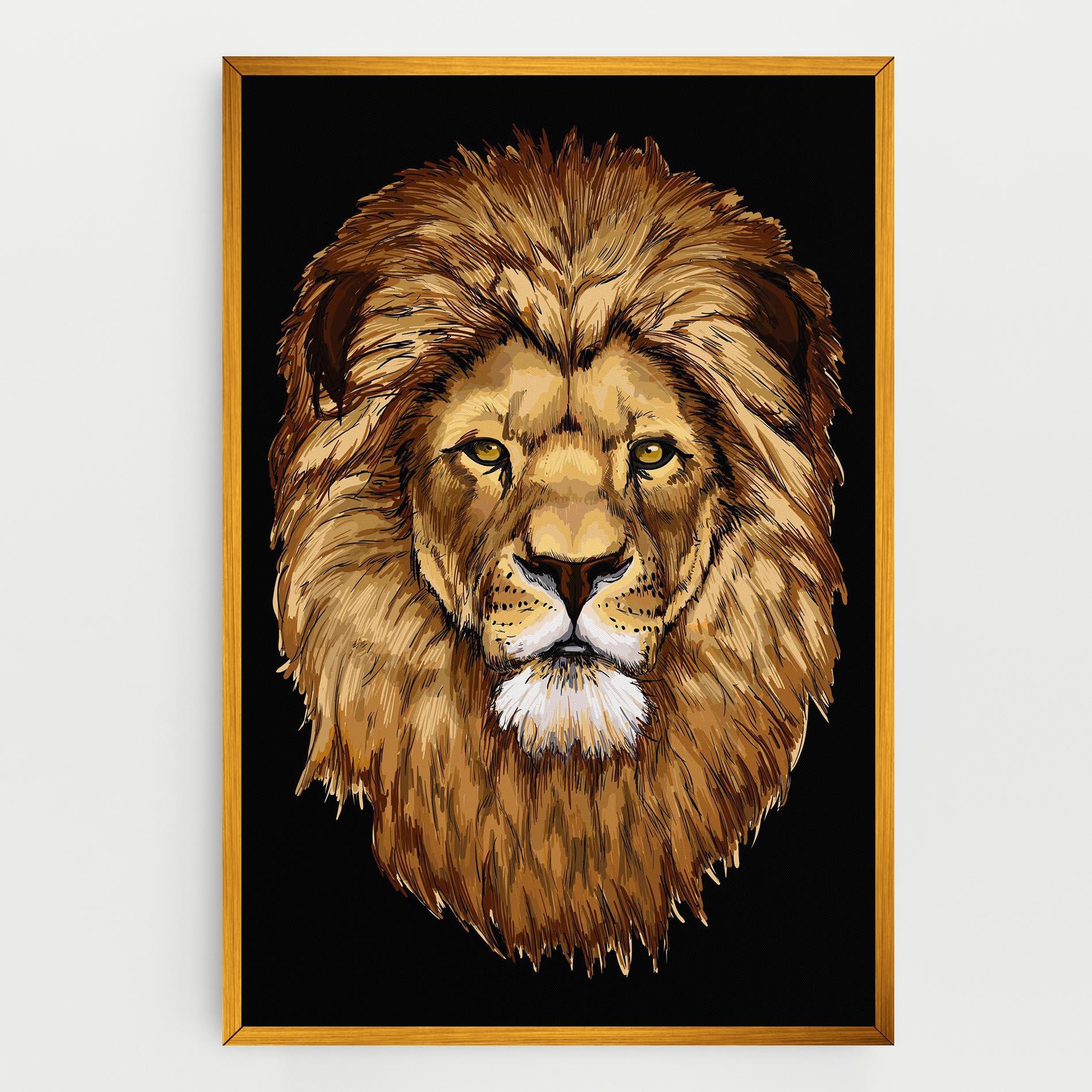 Tablou Canvas Lion Head mockup 0