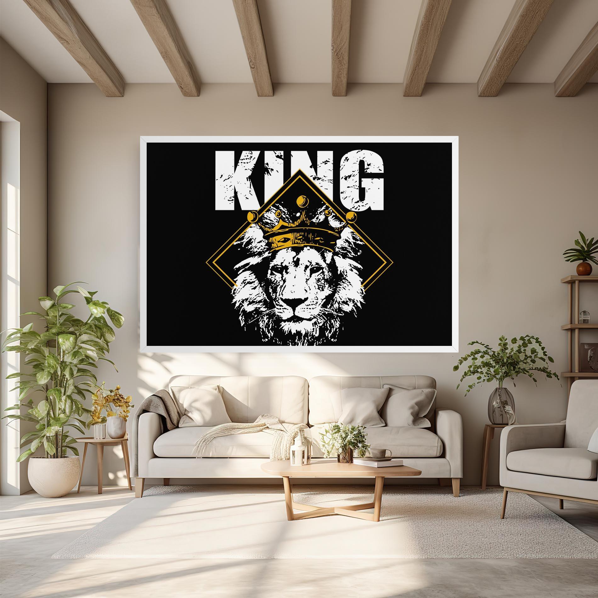 Tablou Canvas Jungle King mockup 6