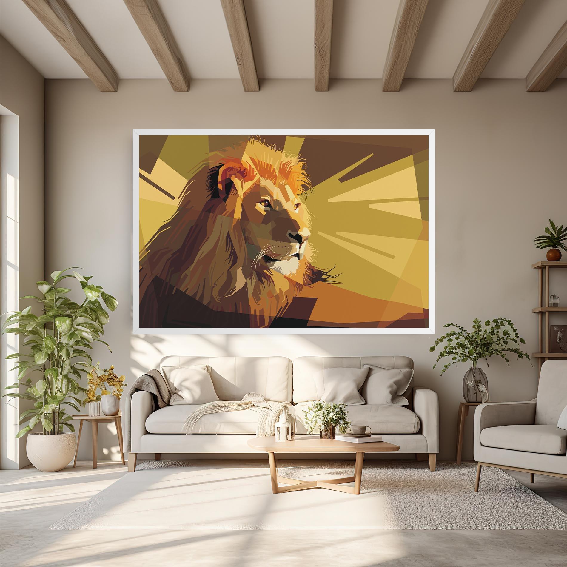 Tablou Canvas Lion Art mockup 6
