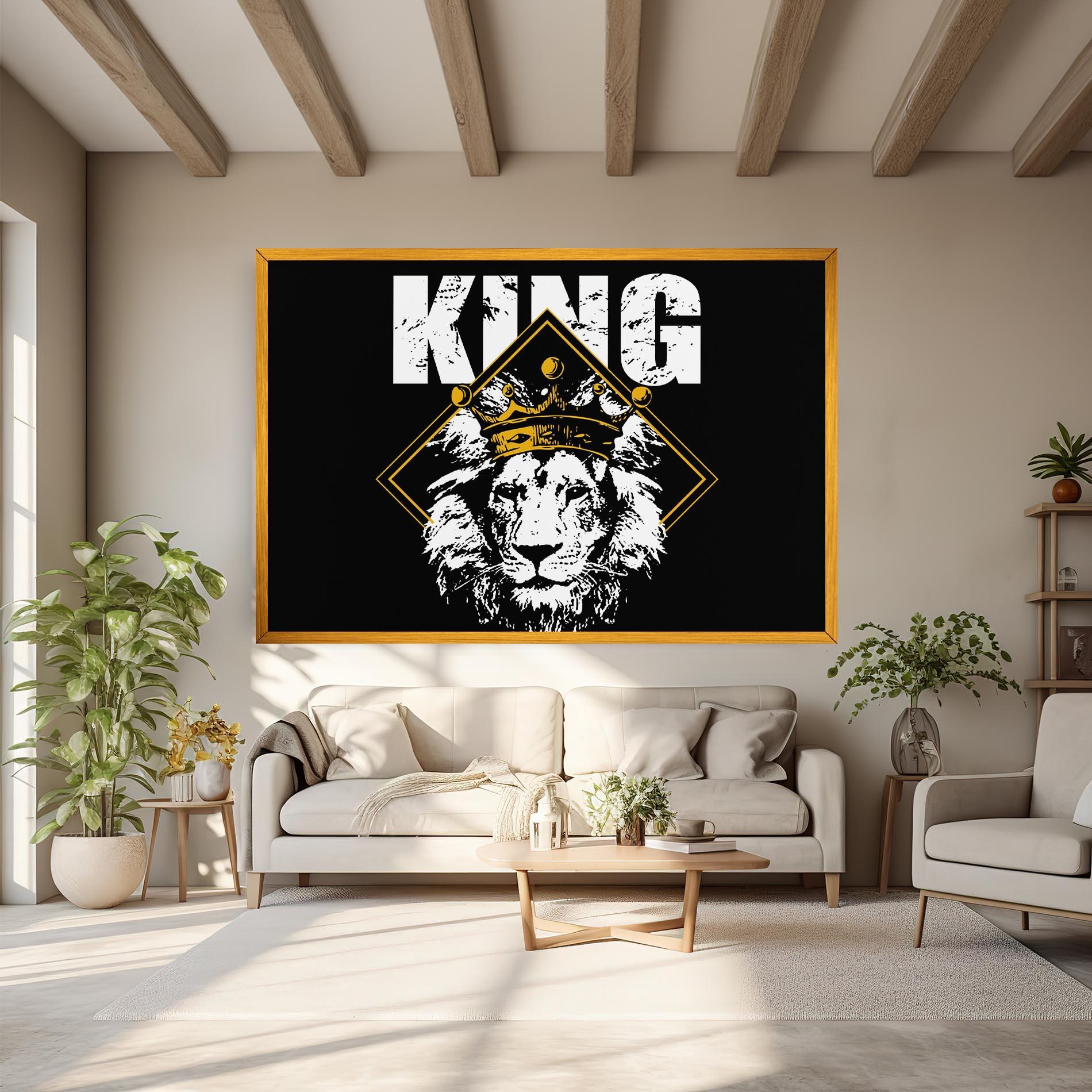 Tablou Canvas Jungle King mockup 6