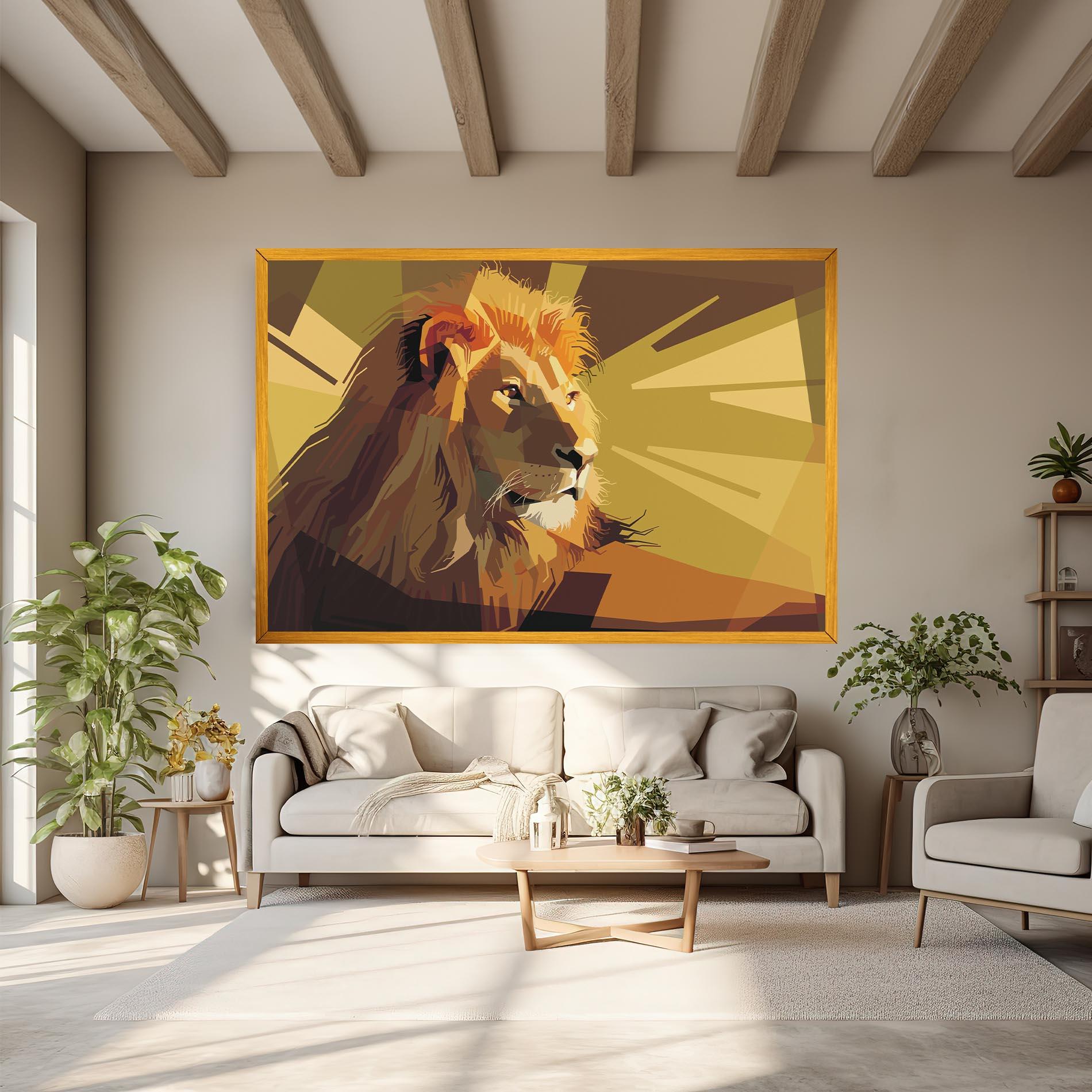 Tablou Canvas Lion Art mockup 6