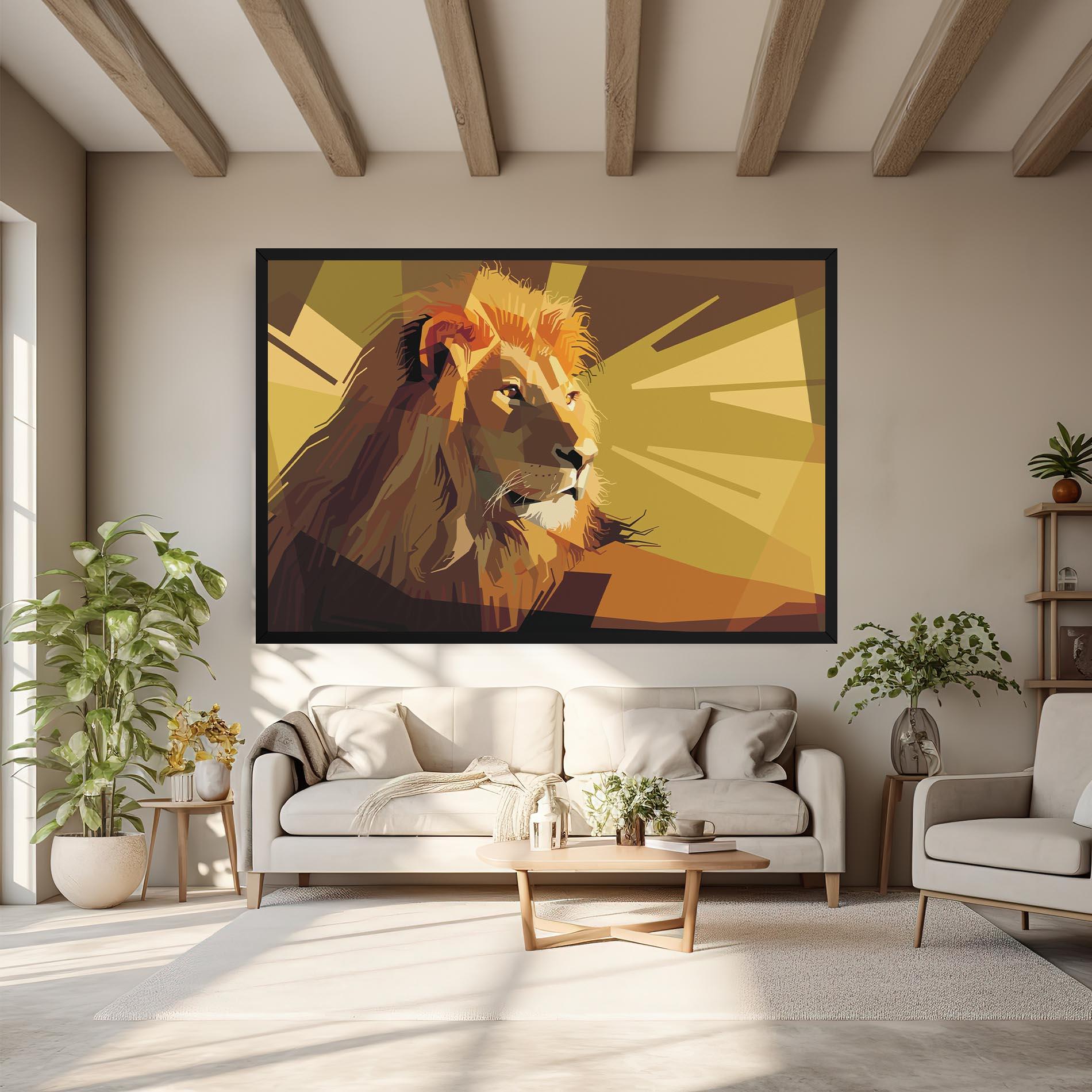 Tablou Canvas Lion Art mockup 6