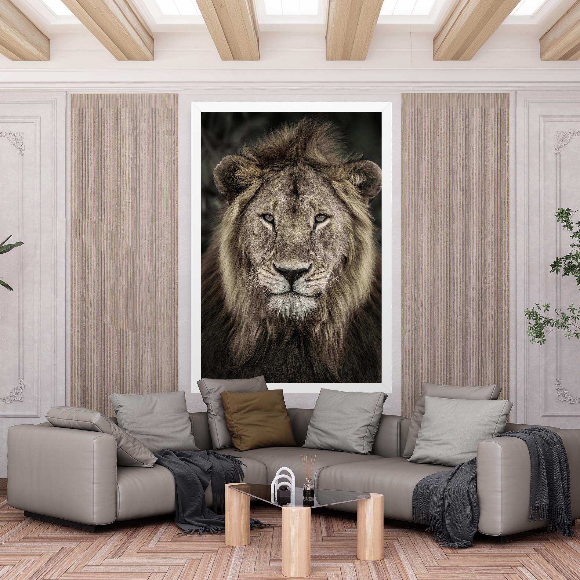 Tablou Canvas Lion Close Up mockup 6