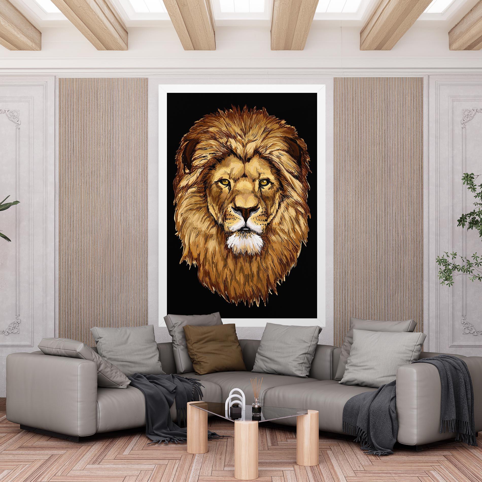 Tablou Canvas Lion Head mockup 6