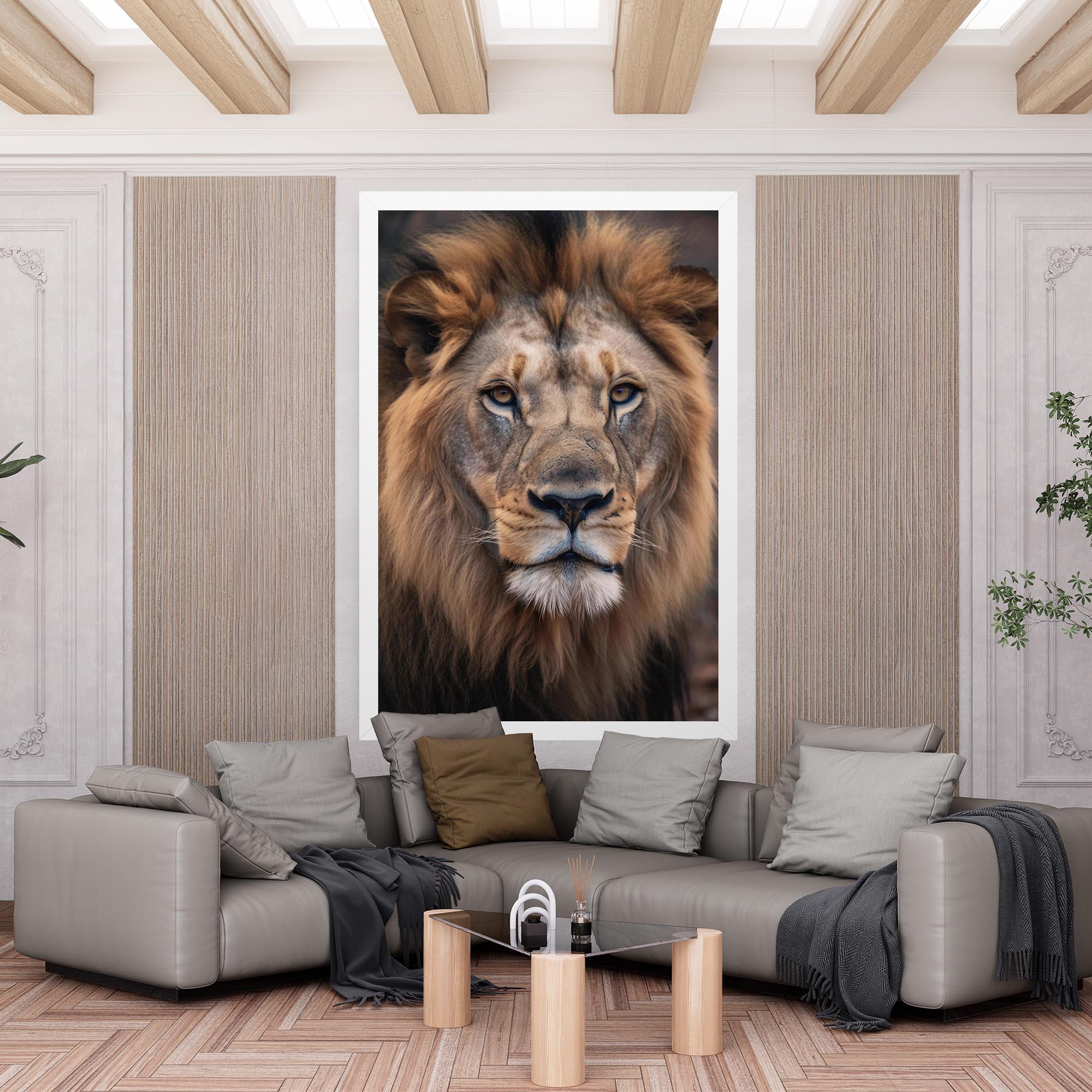 Tablou Canvas Wild Lion View mockup 6