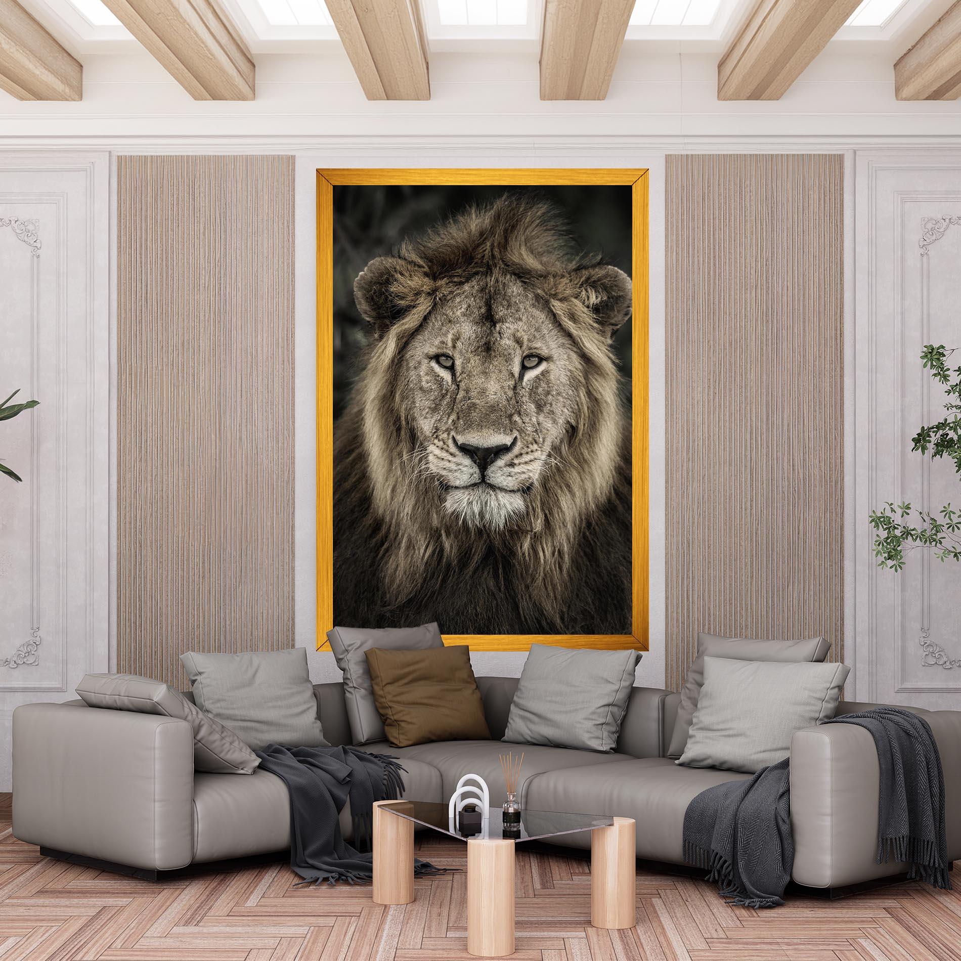 Tablou Canvas Lion Close Up mockup 6