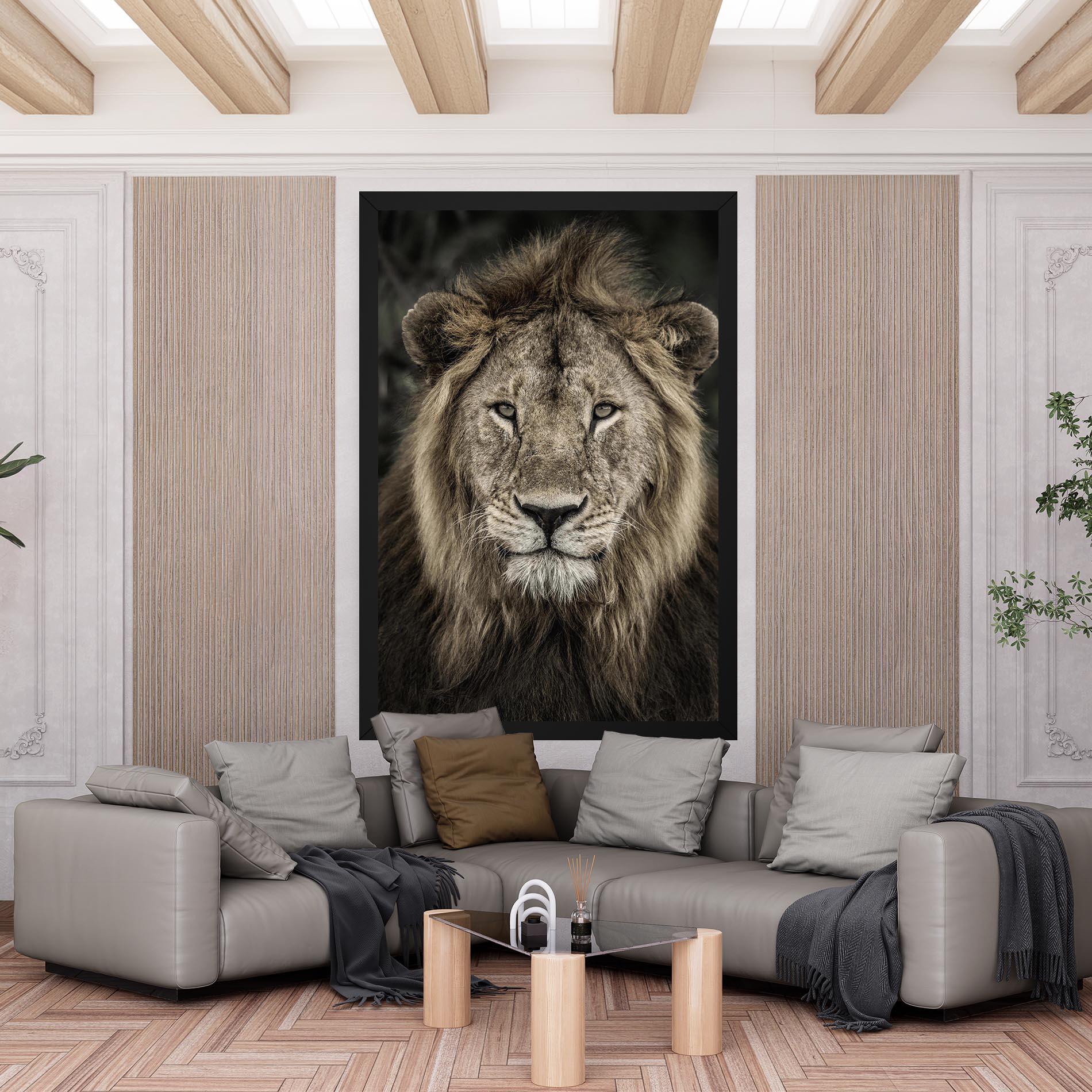 Tablou Canvas Lion Close Up mockup 6