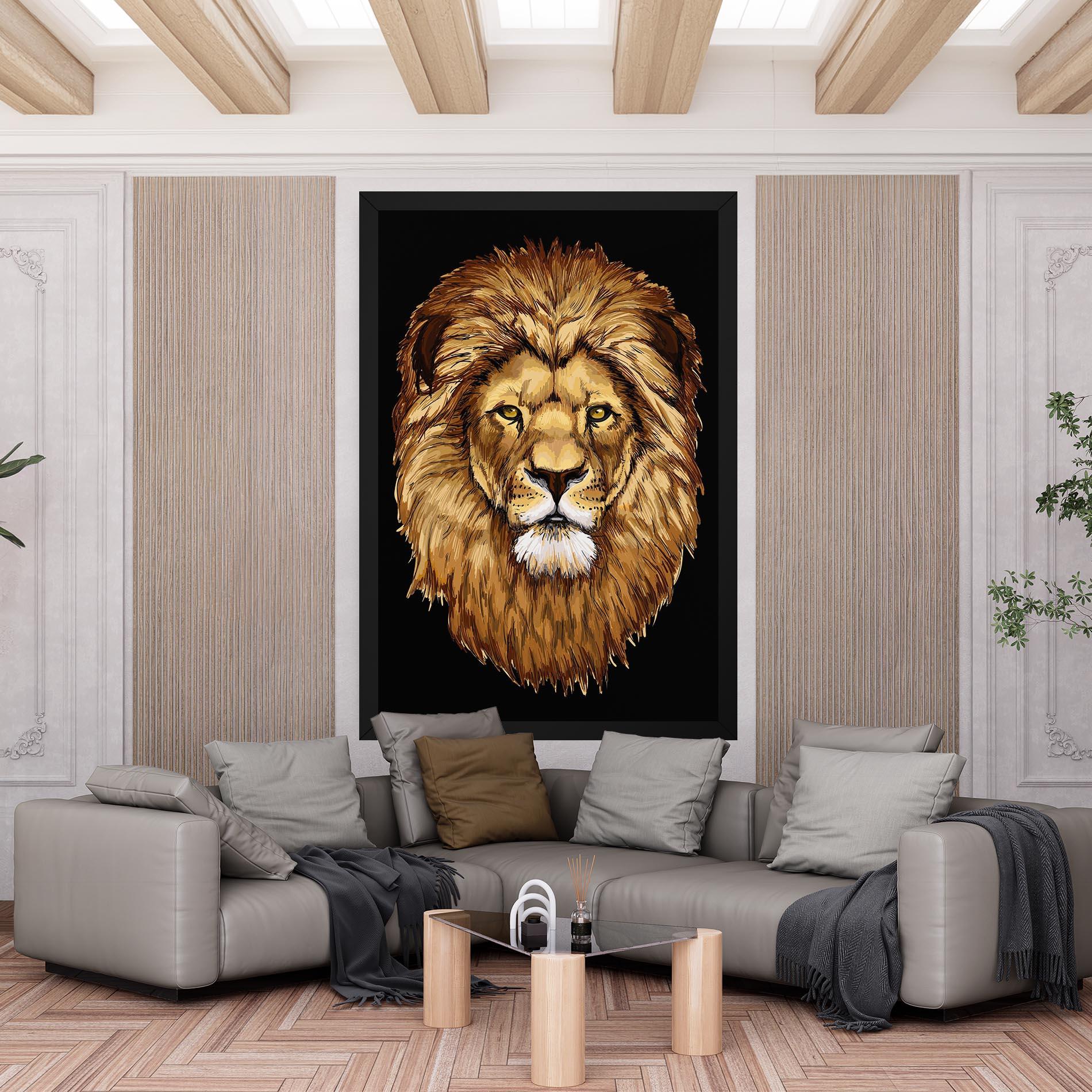 Tablou Canvas Lion Head mockup 6
