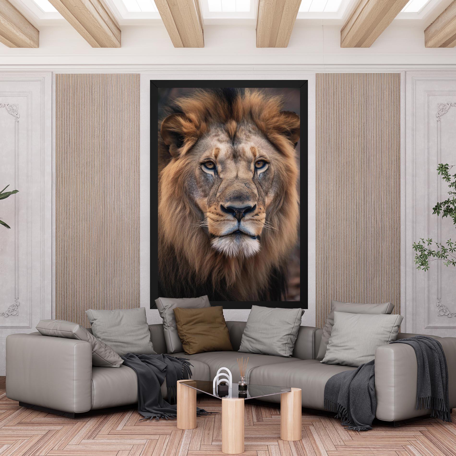 Tablou Canvas Wild Lion View mockup 6