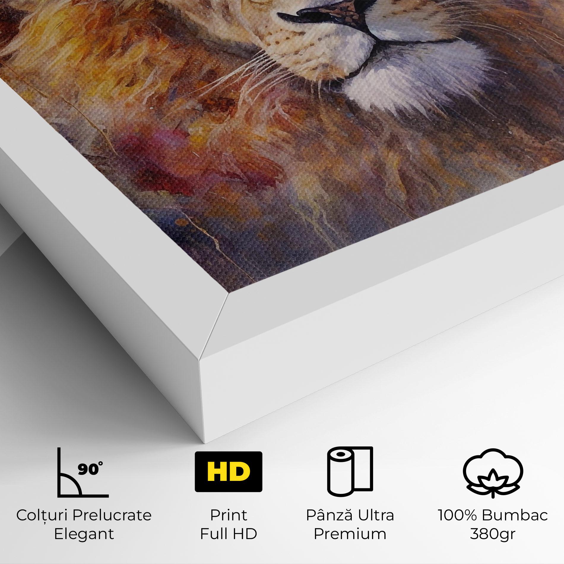 Tablou Canvas Abstract Lion Head mockup 4