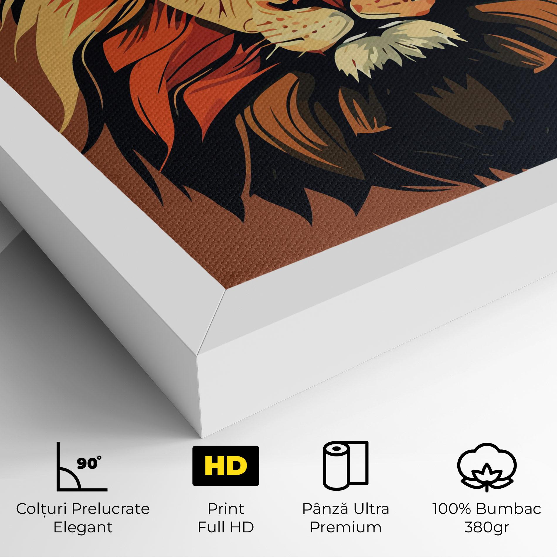 Tablou Canvas African Lion mockup 4