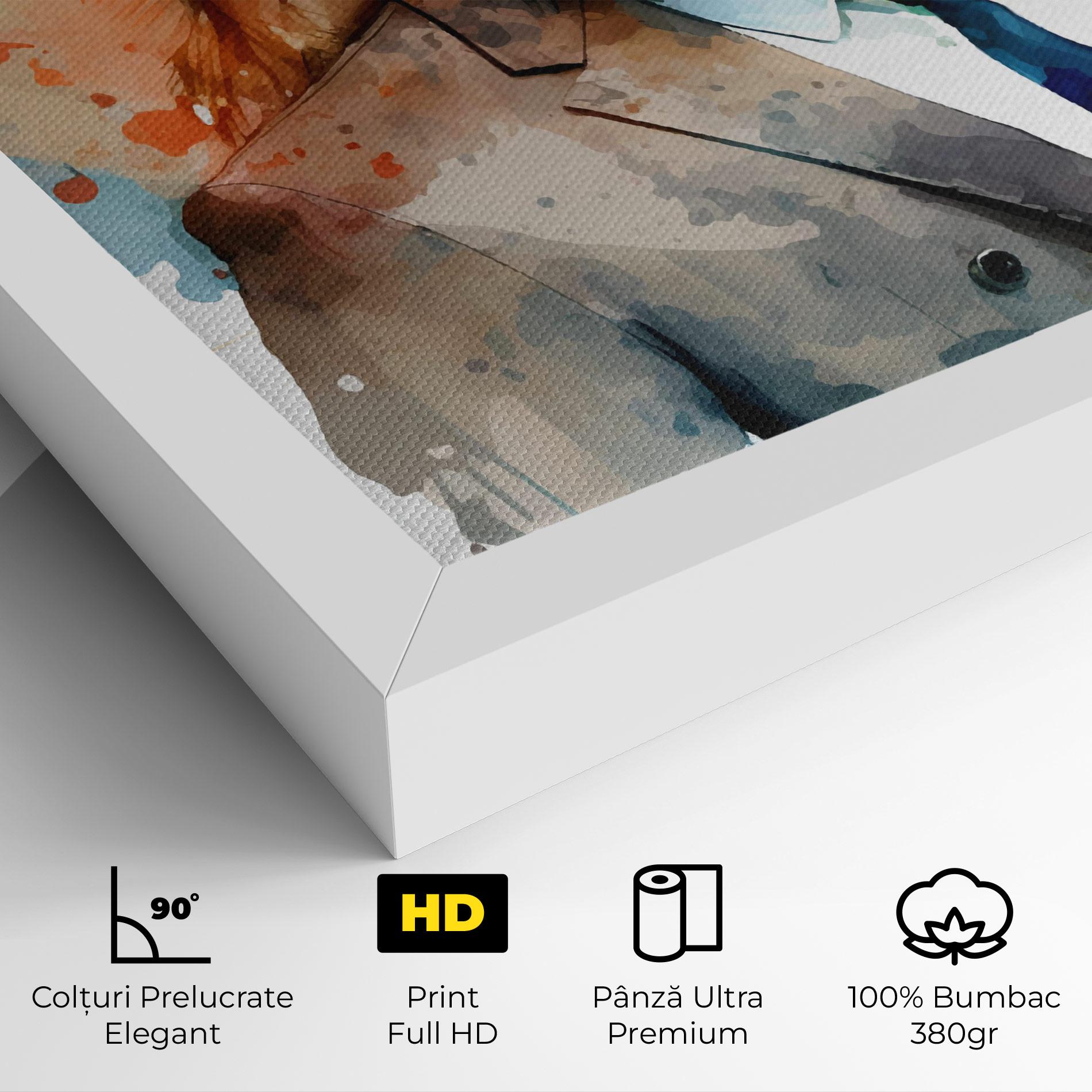 Tablou Canvas Brown Suit Lion mockup 4